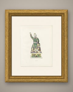 Pan Sho Chia, Disciple of Buddha, with Dragons, Ming Figure, 1911