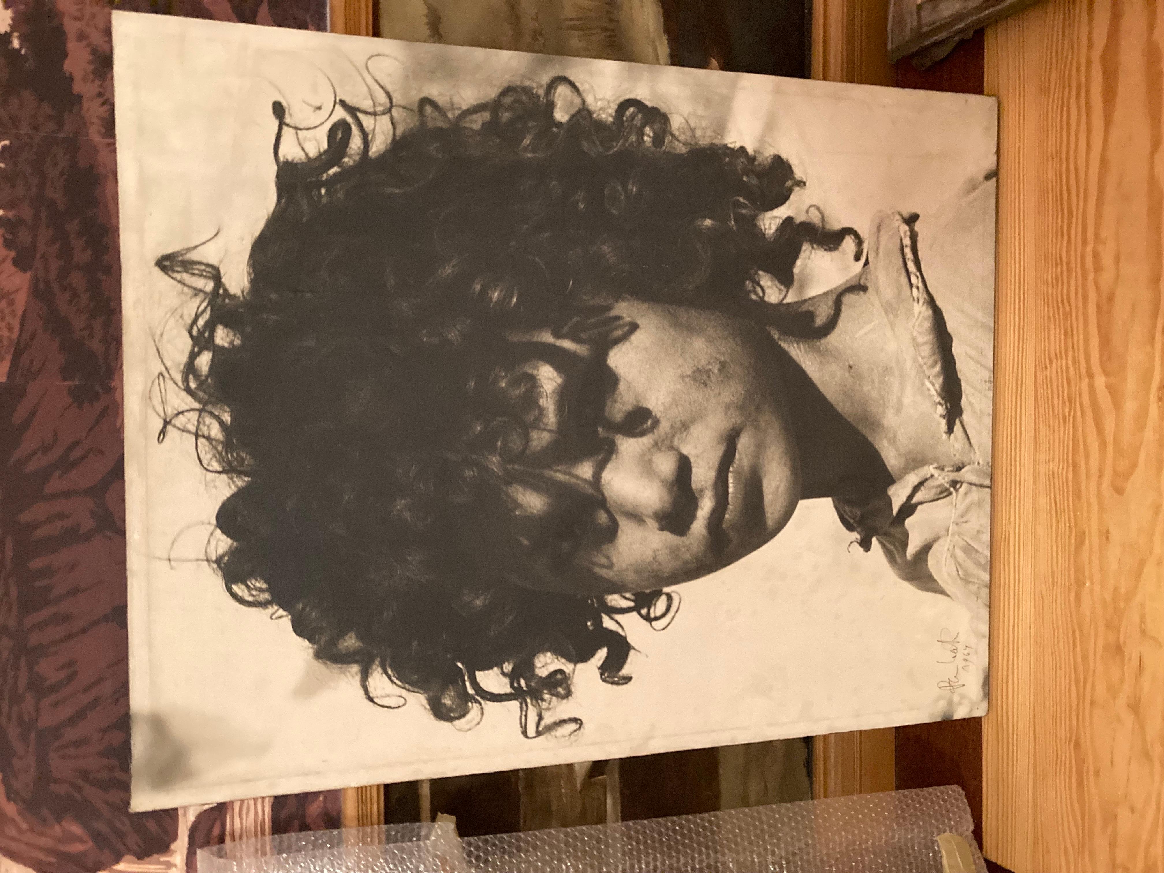 PAN Walther, Großes Foto auf Leinwand, Foto eines Jungen, Unikat, signiert und datiert im Angebot 6