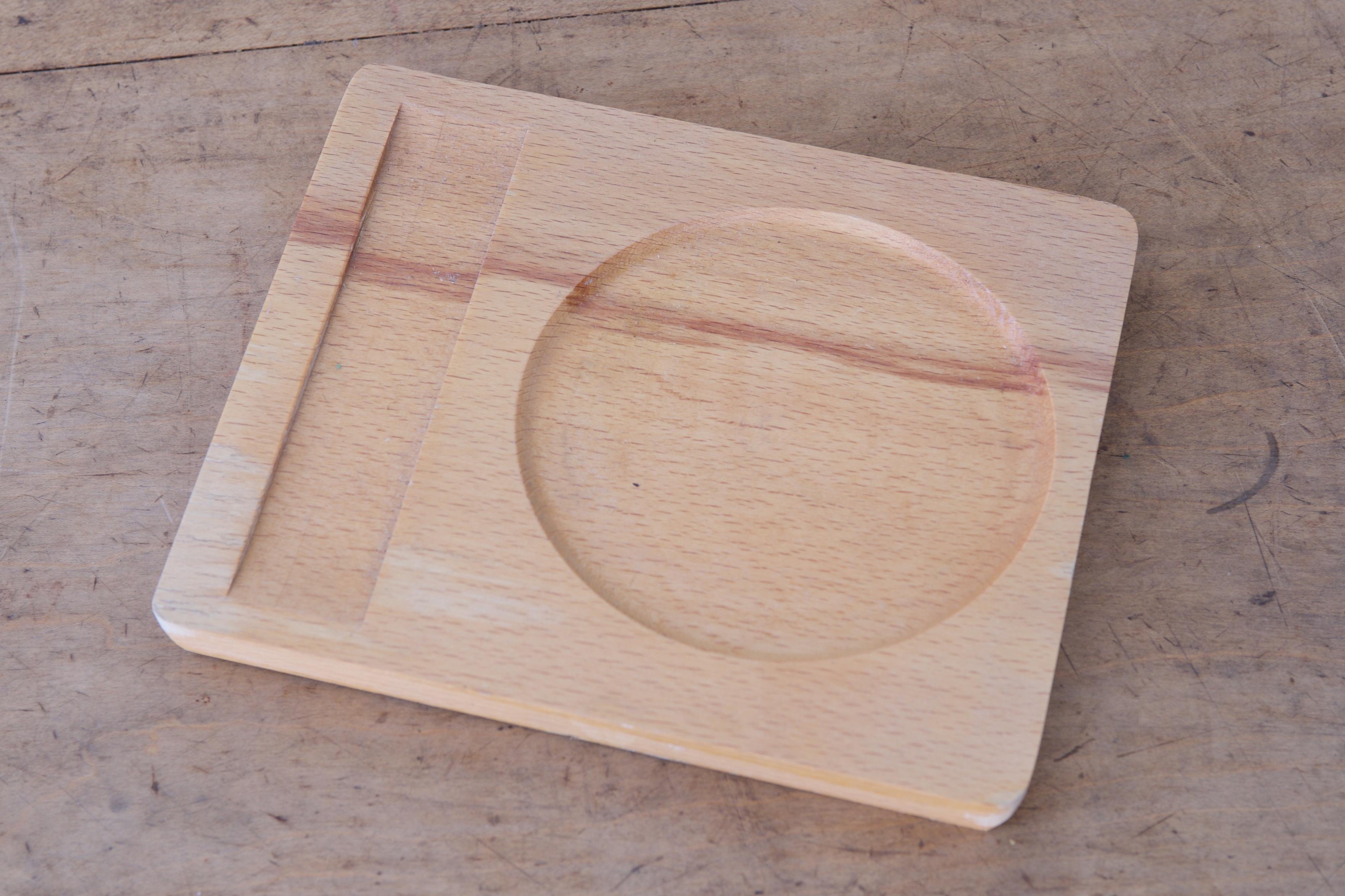 Austrian Pan with a Fork and a Spoon on a Tray by Carl Auböck For Sale