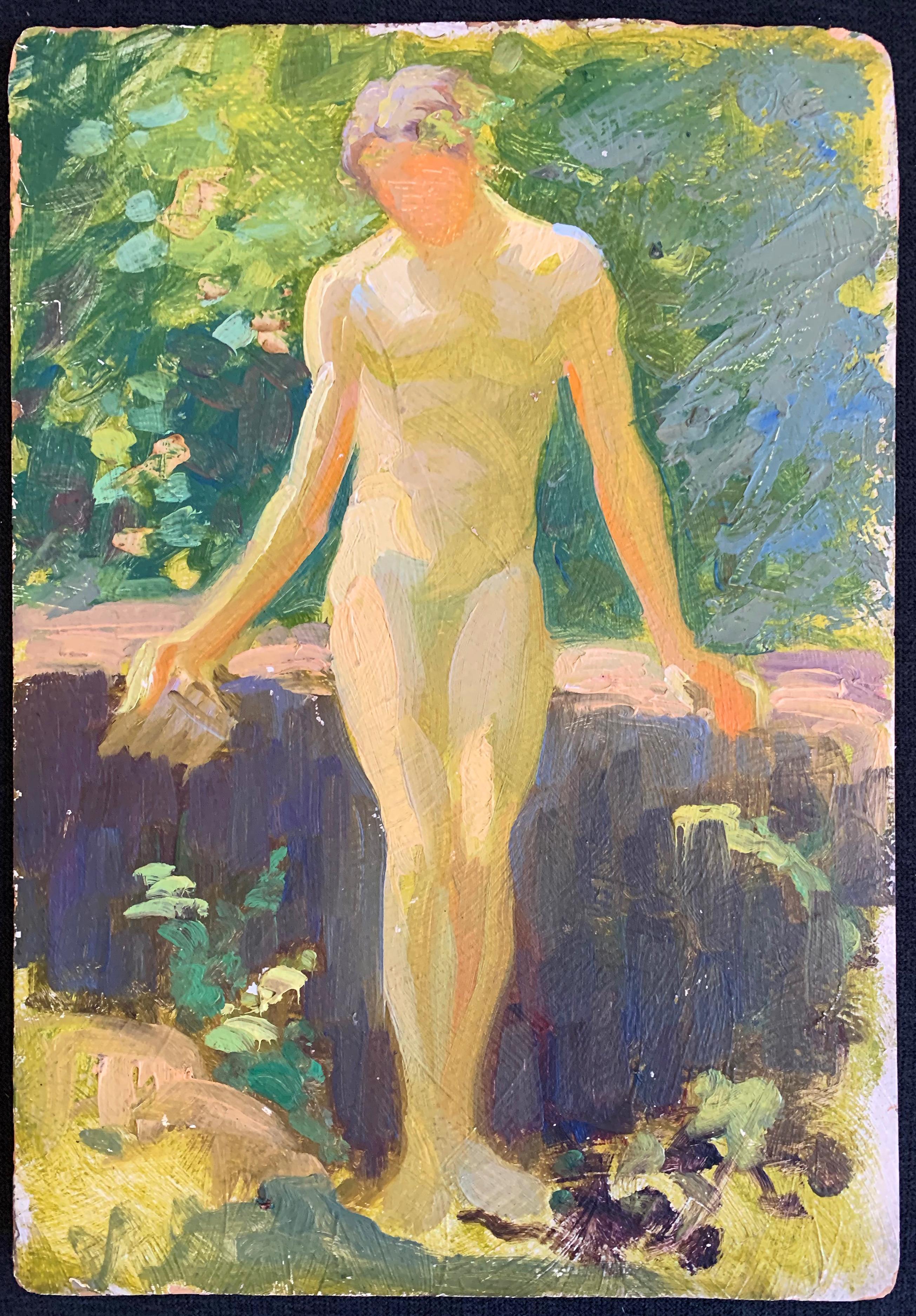 nude painting scene