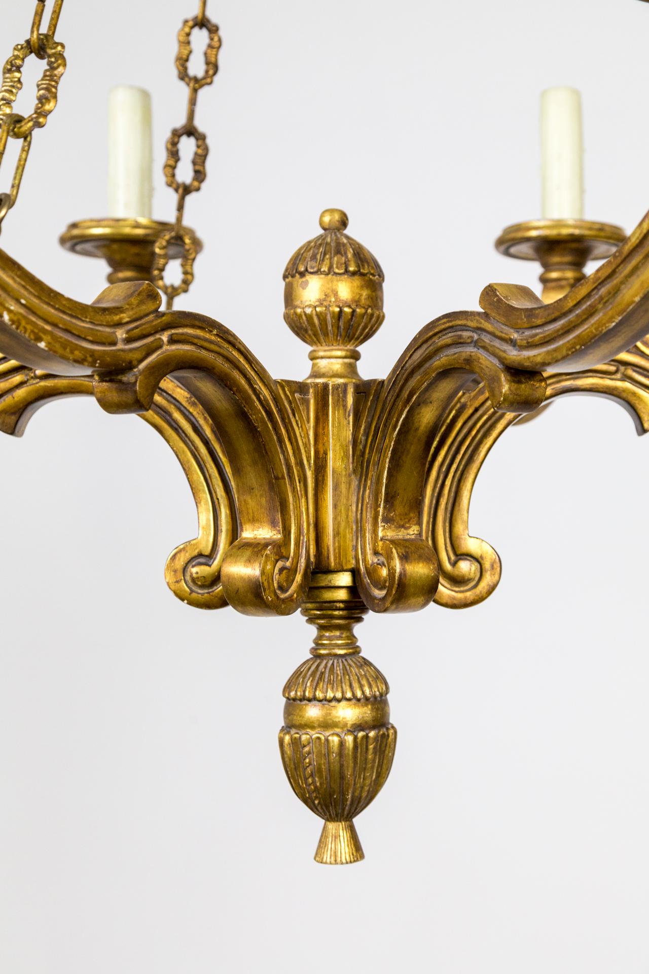 American Panache Designs for Michael Taylor, 6 Arm Regency Chandelier 2 Available For Sale