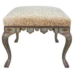 Panache for Michael Taylor Cut Velvet Upholstered Bench Ottoman