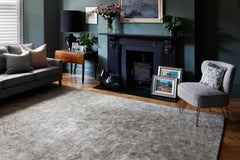 Hand-Knotted Duck Egg Rug in Panama Design