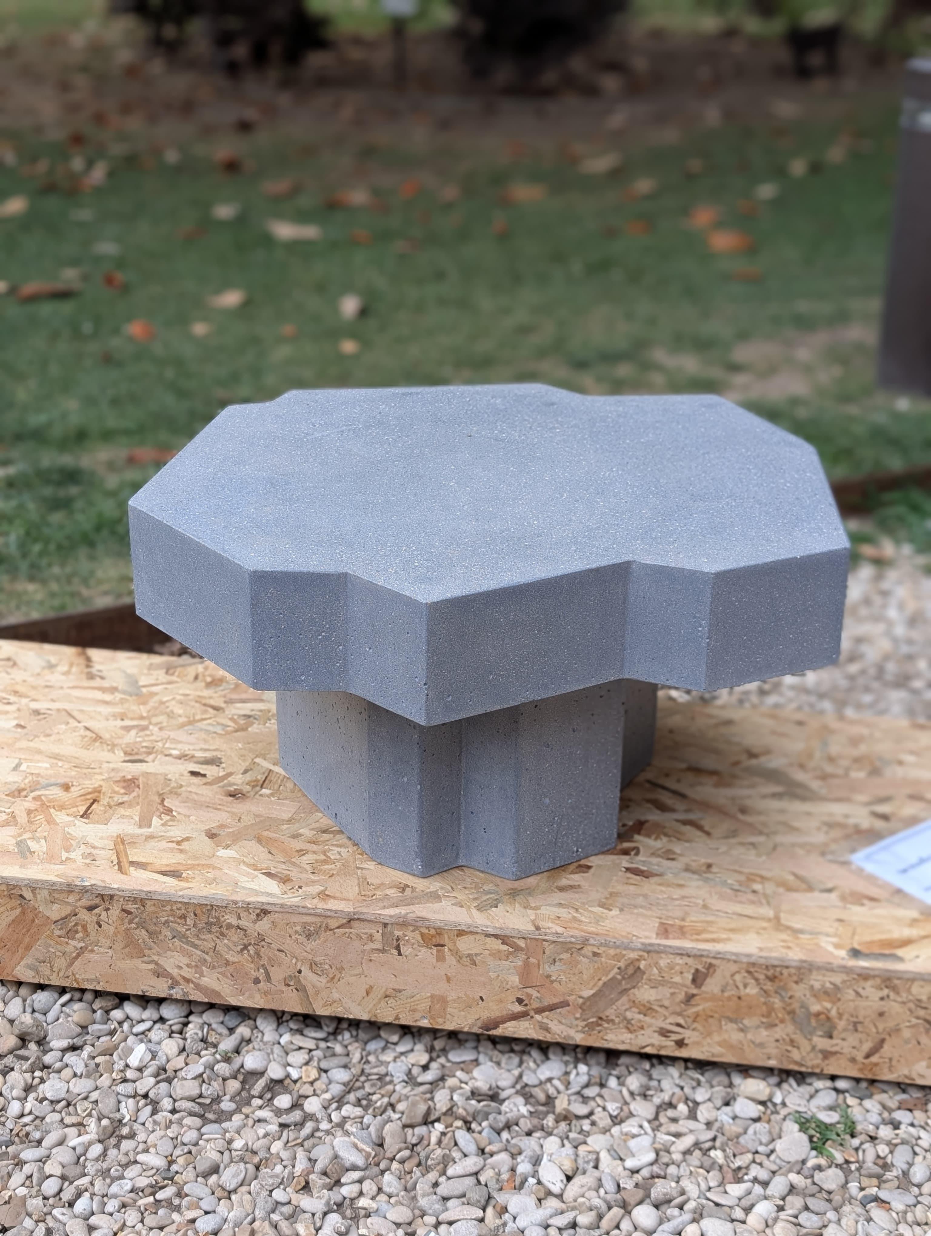 Panarea capsule collection, Basiluzzo coffee table in UHPC cement mortar For Sale 5