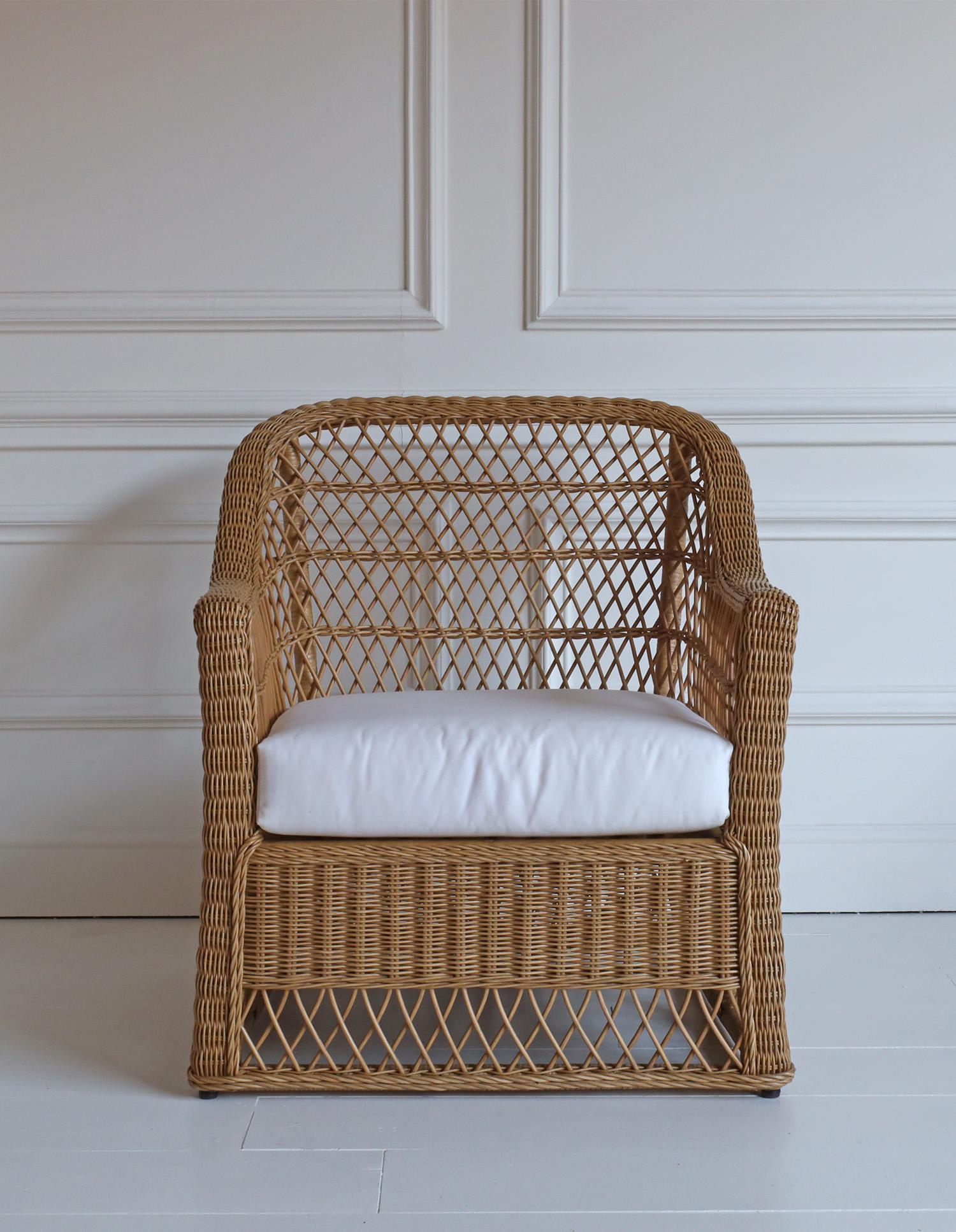 XXIe siècle et contemporain Fauteuil en rotin Panarea en vente