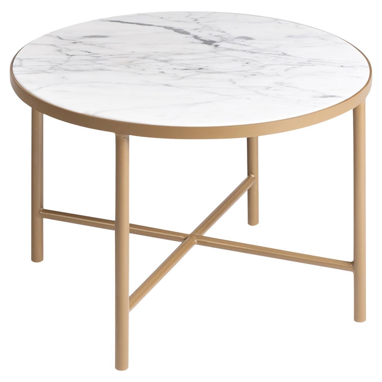 Panarea White Carrara Coffee Table For Sale