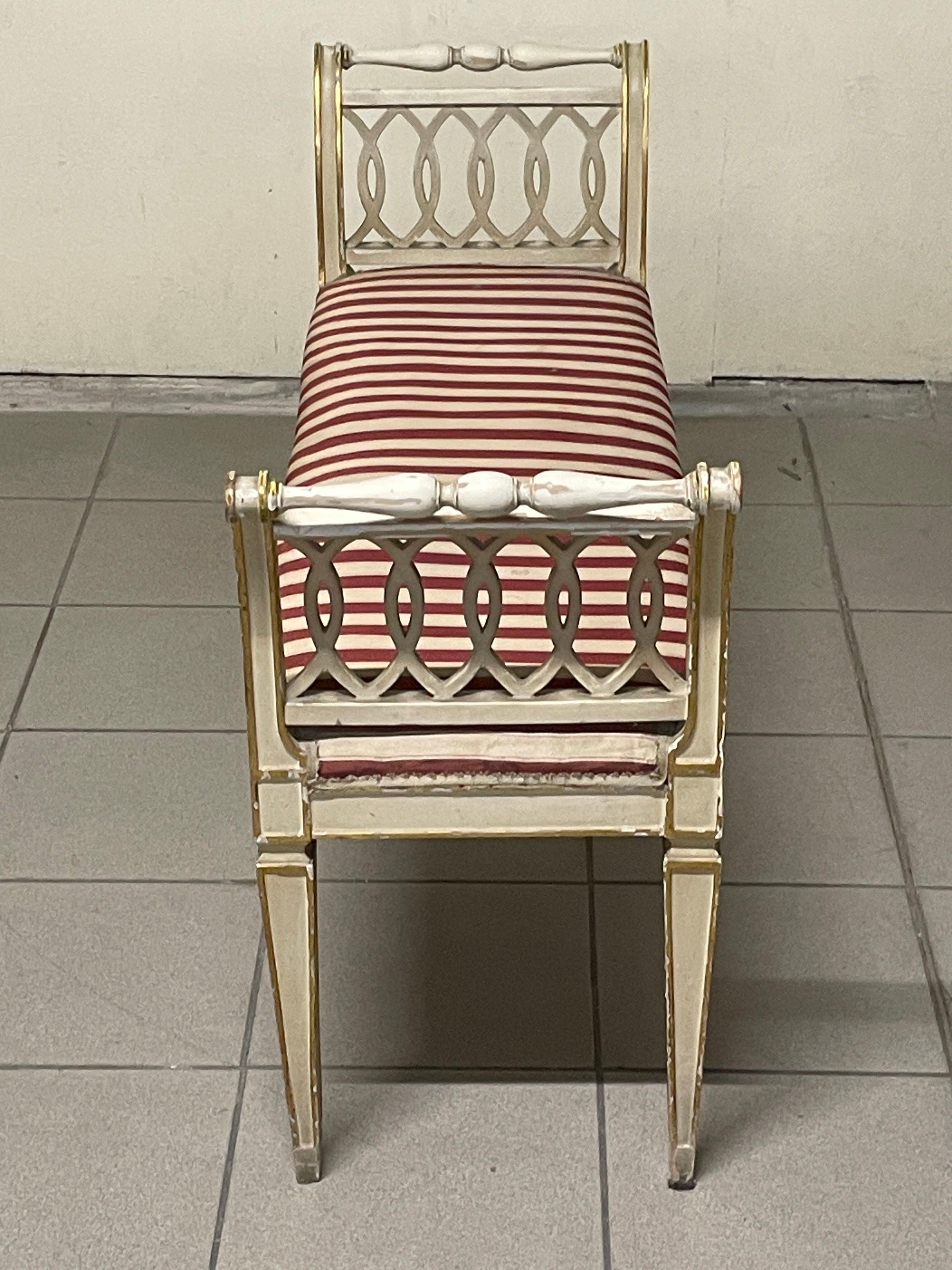 1940s directorate-style bench For Sale 3