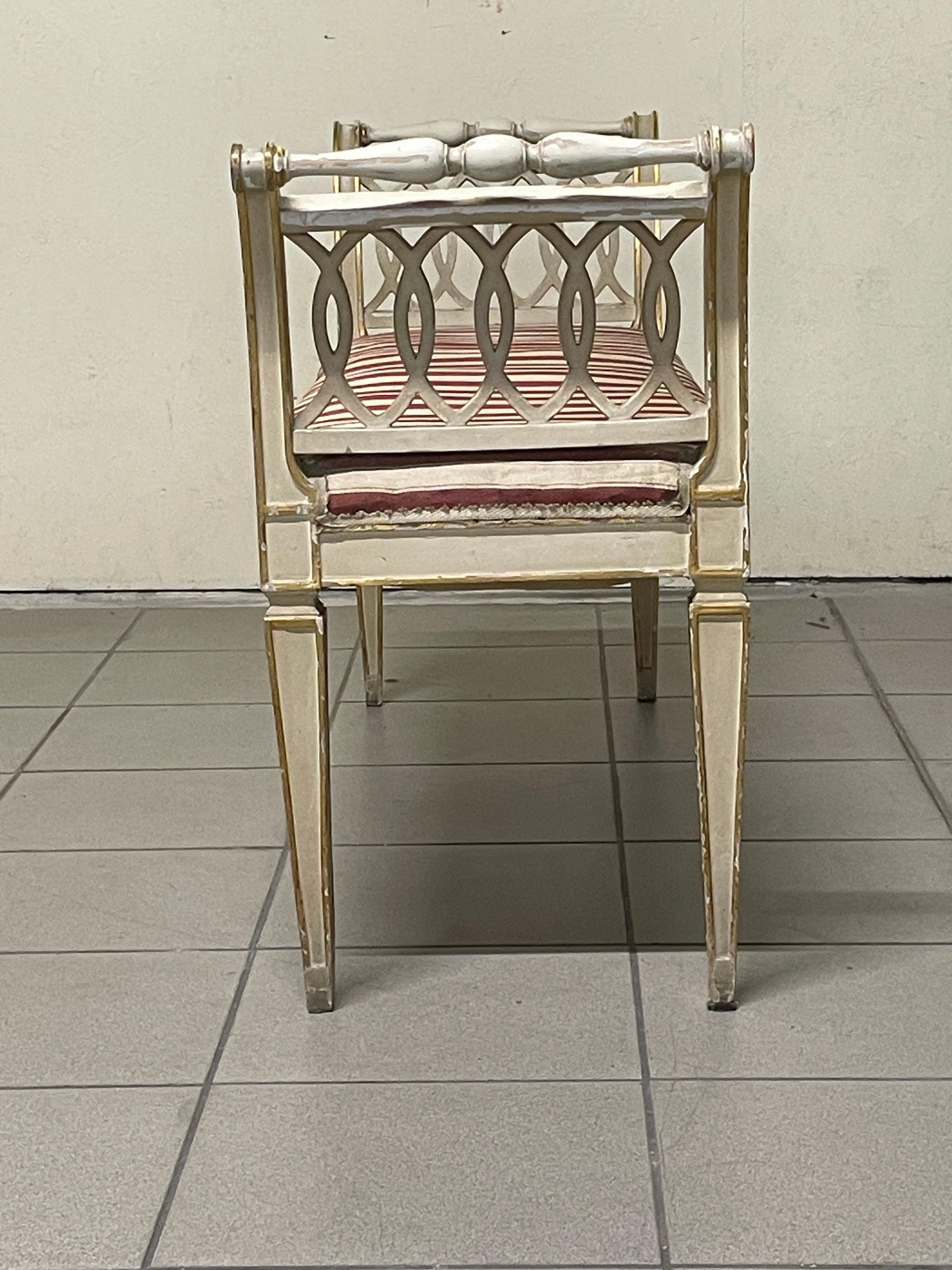 1940s directorate-style bench For Sale 4