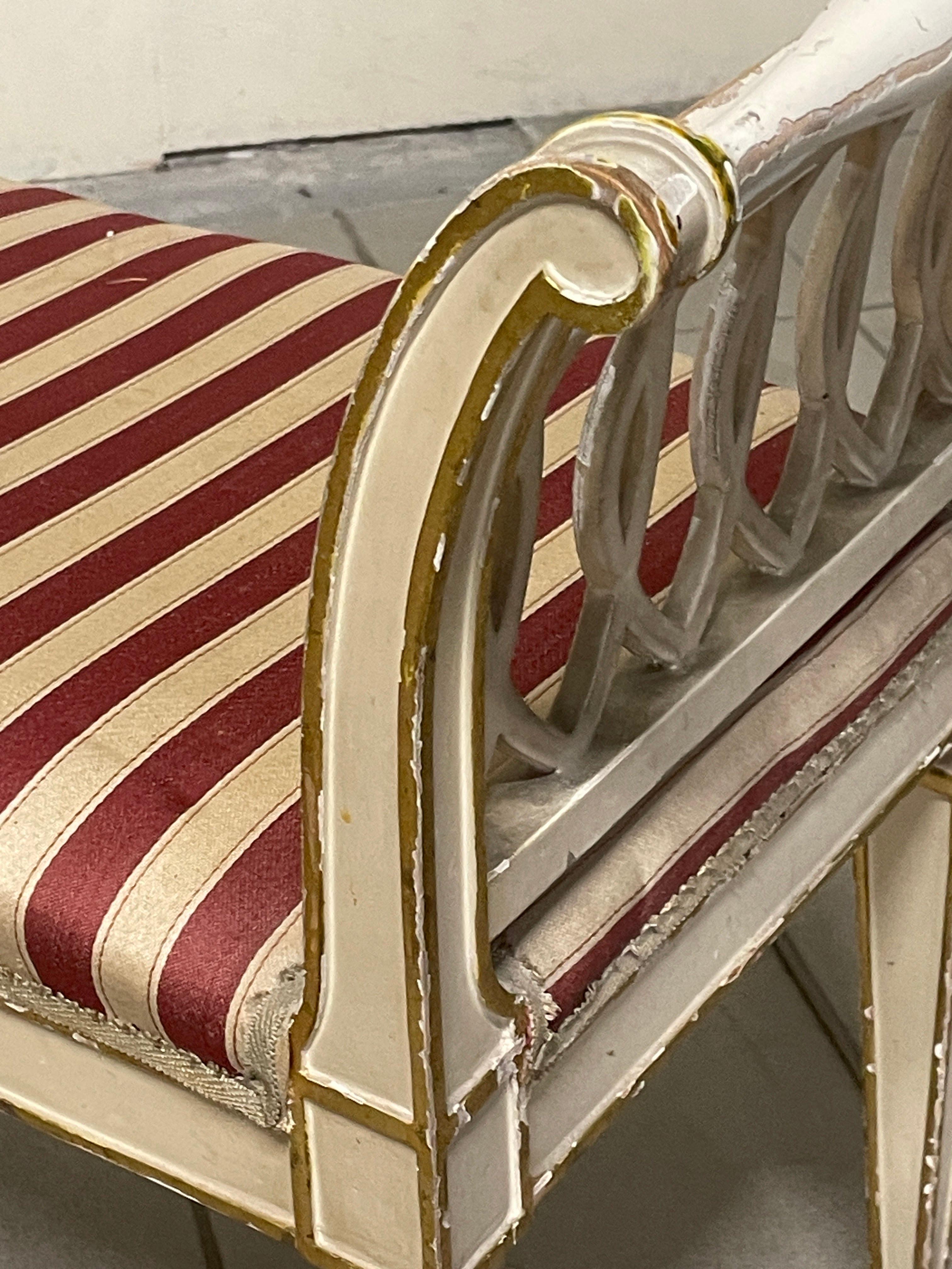 1940s directorate-style bench For Sale 6
