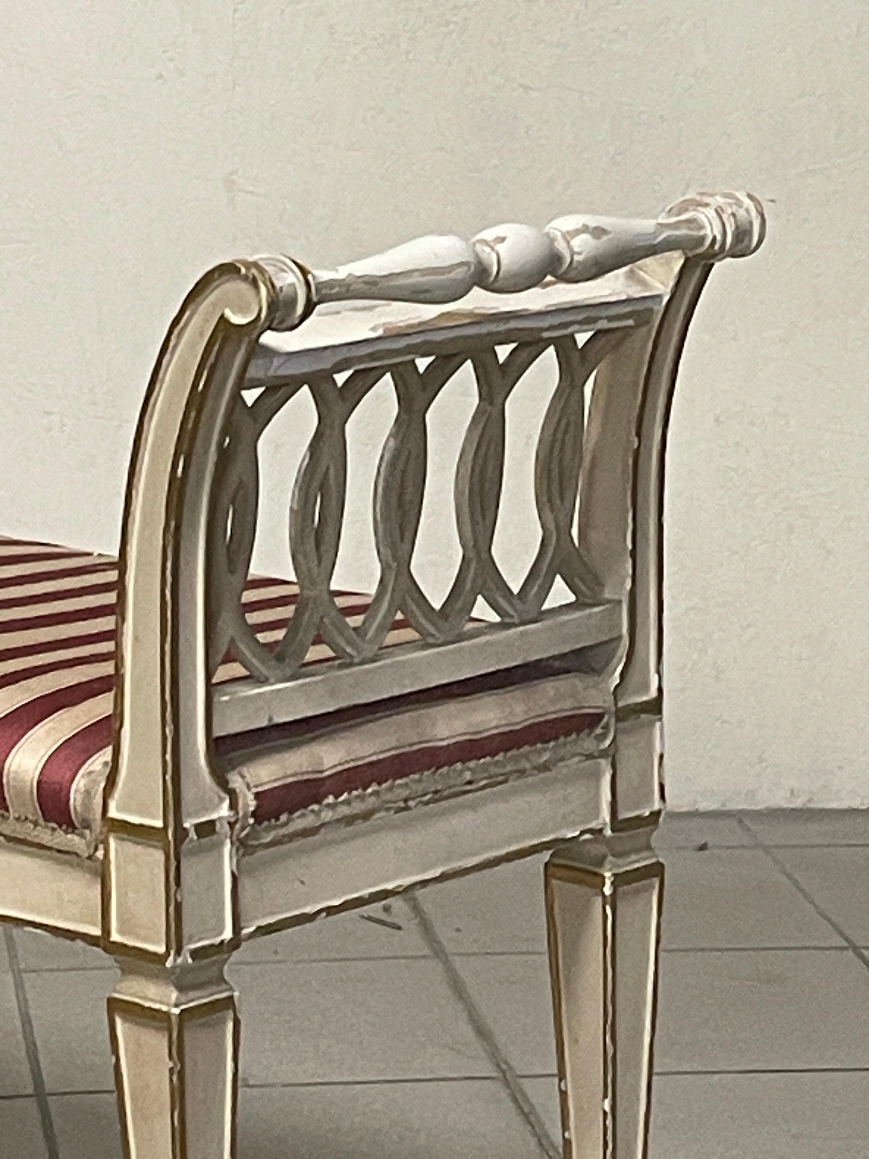 1940s directorate-style bench For Sale 8