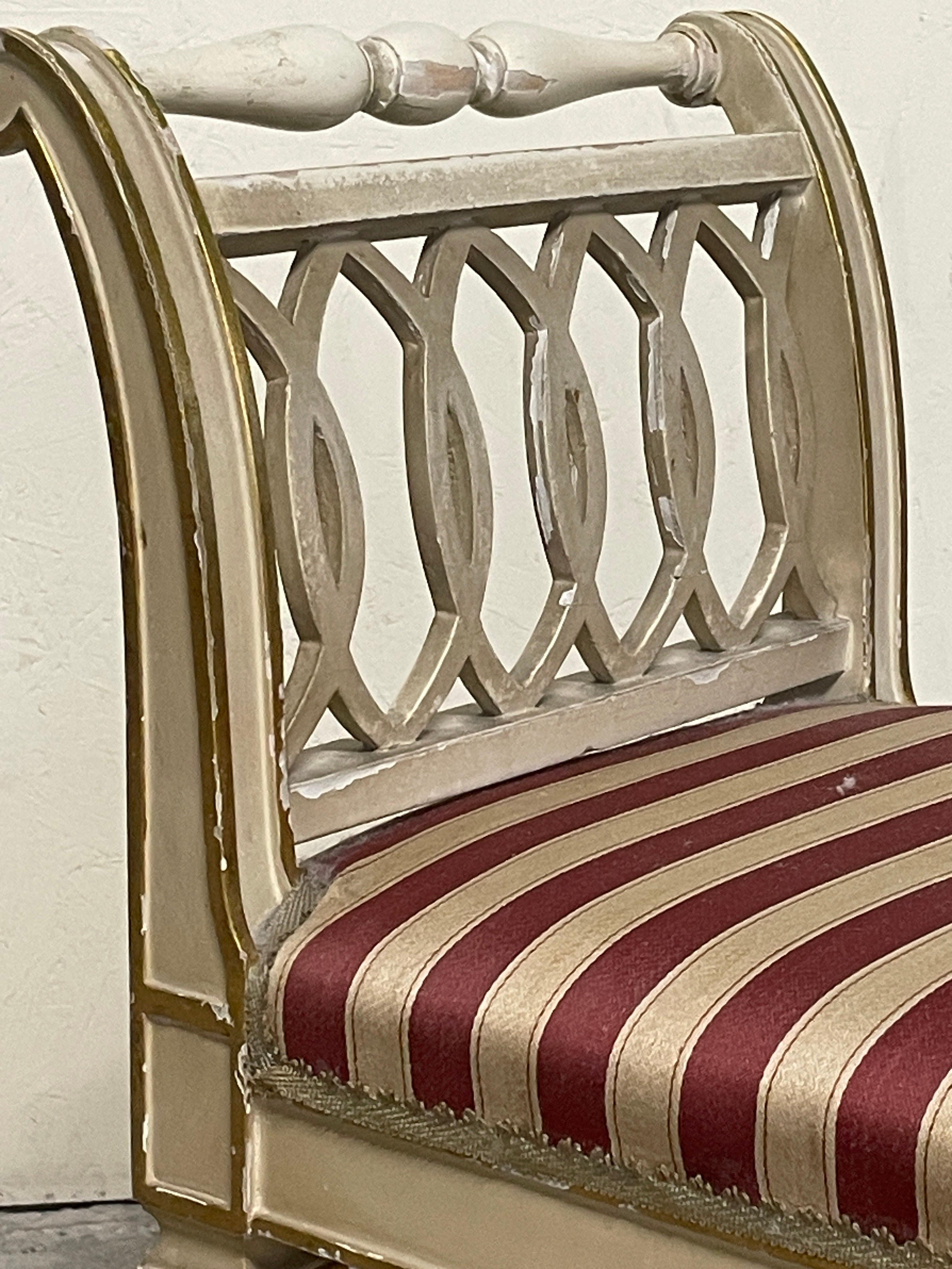 1940s directorate-style bench For Sale 10