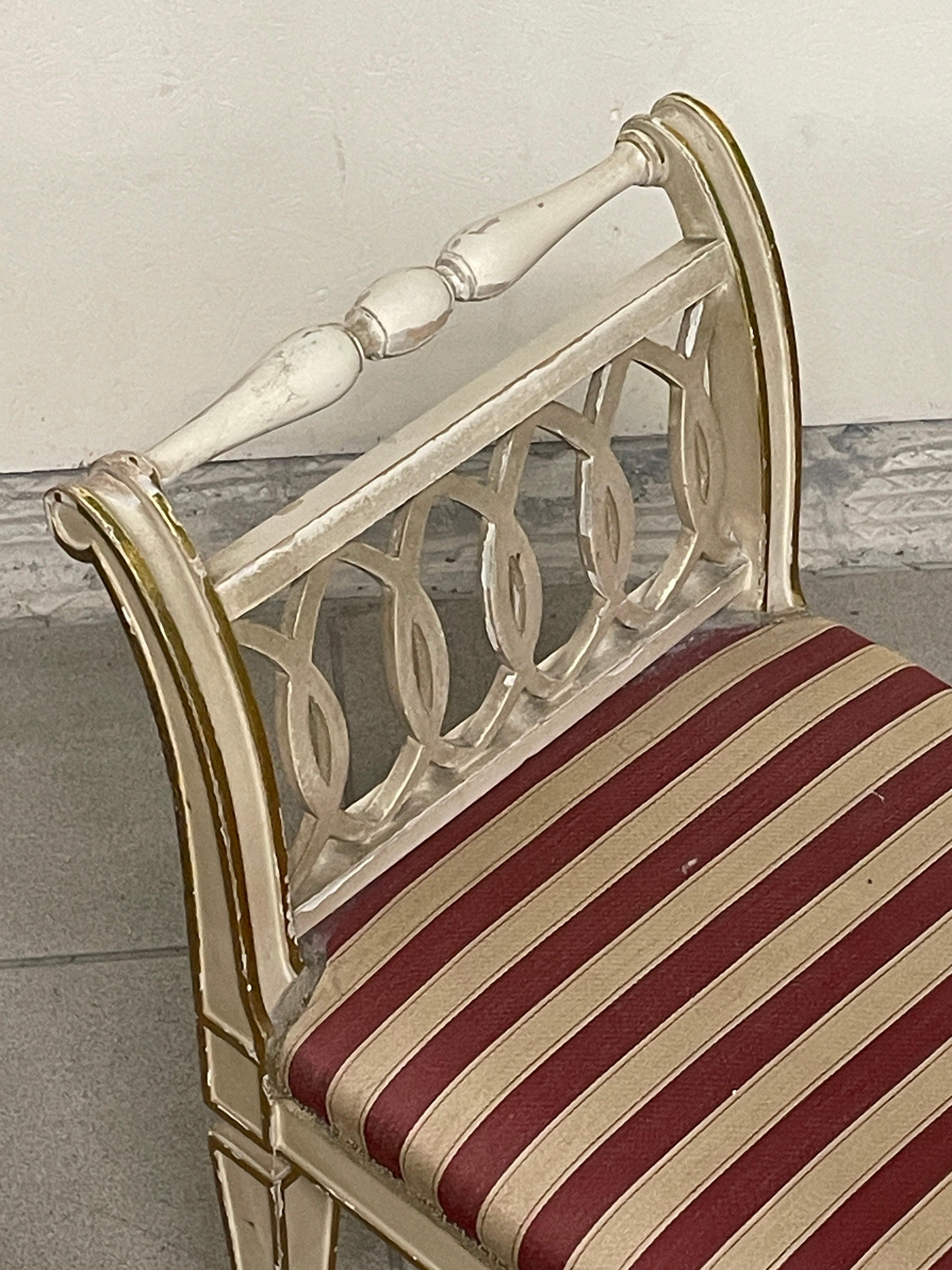 1940s directorate-style bench For Sale 11