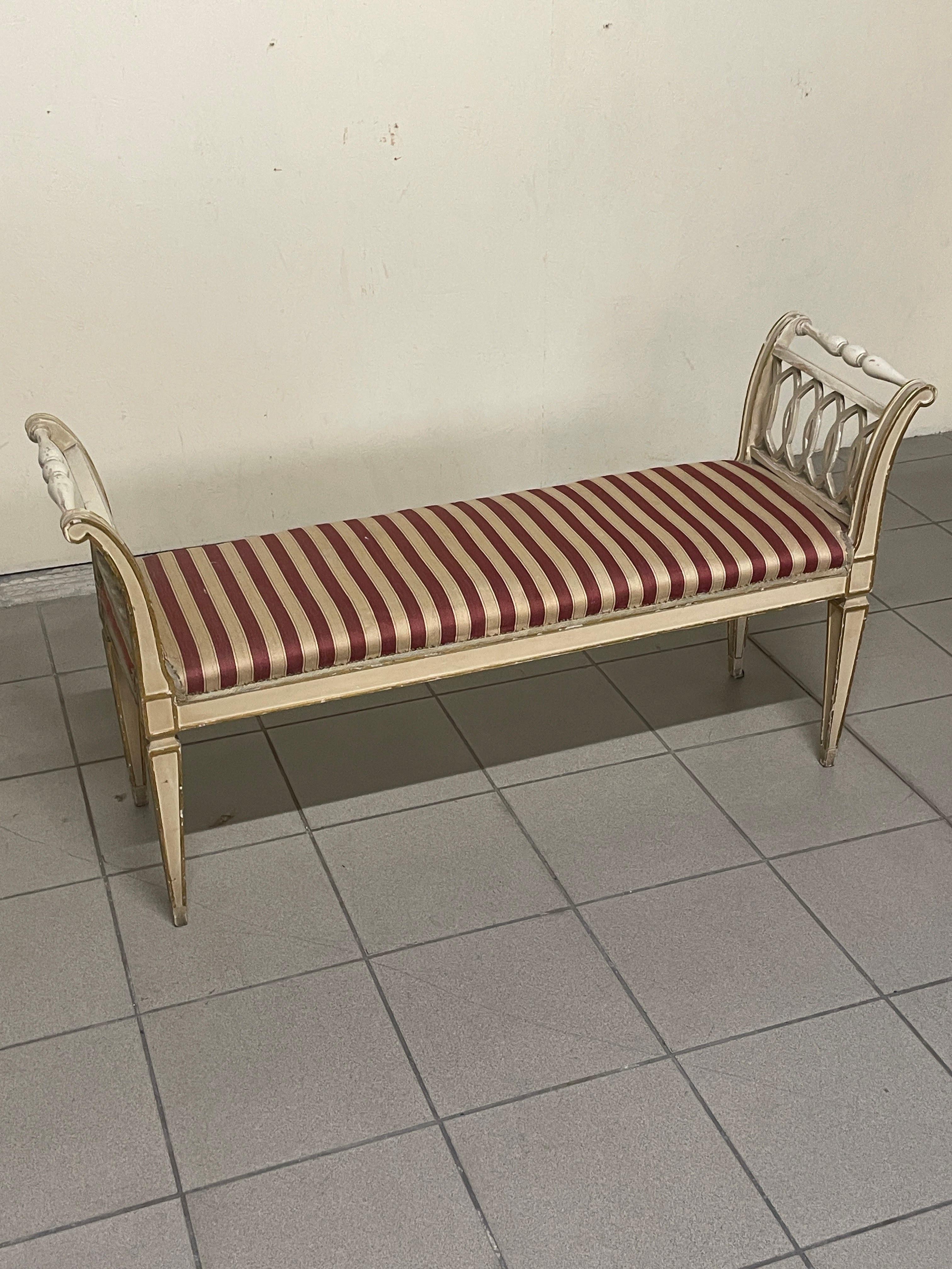 1940s directorate-style bench For Sale 13