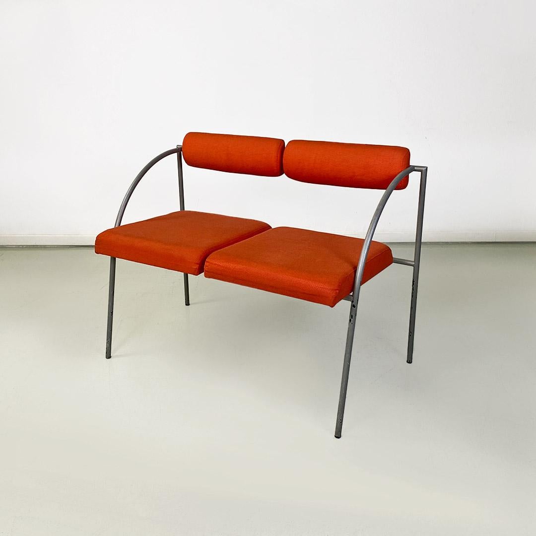 Moderno Italian modern Vienna metal bench or sofa by Rodney Kinsman for Bieffeplast 1980 in vendita