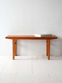 Scandinavian 1960s pine bench