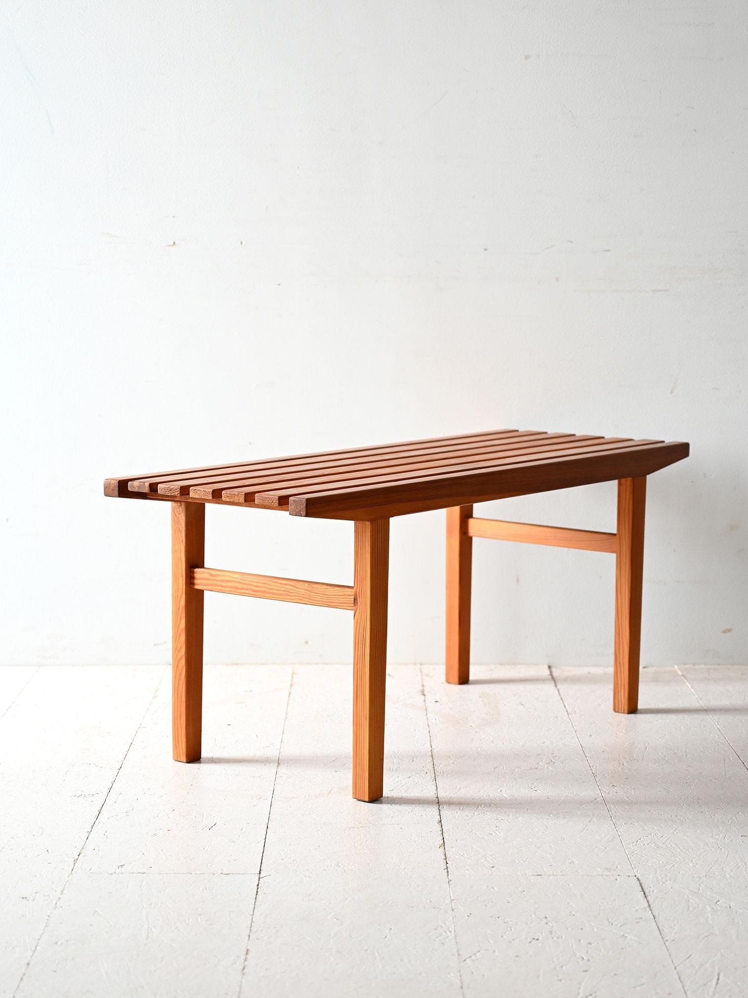 Scandinavian Modern Scandinavian 1960s pine bench For Sale