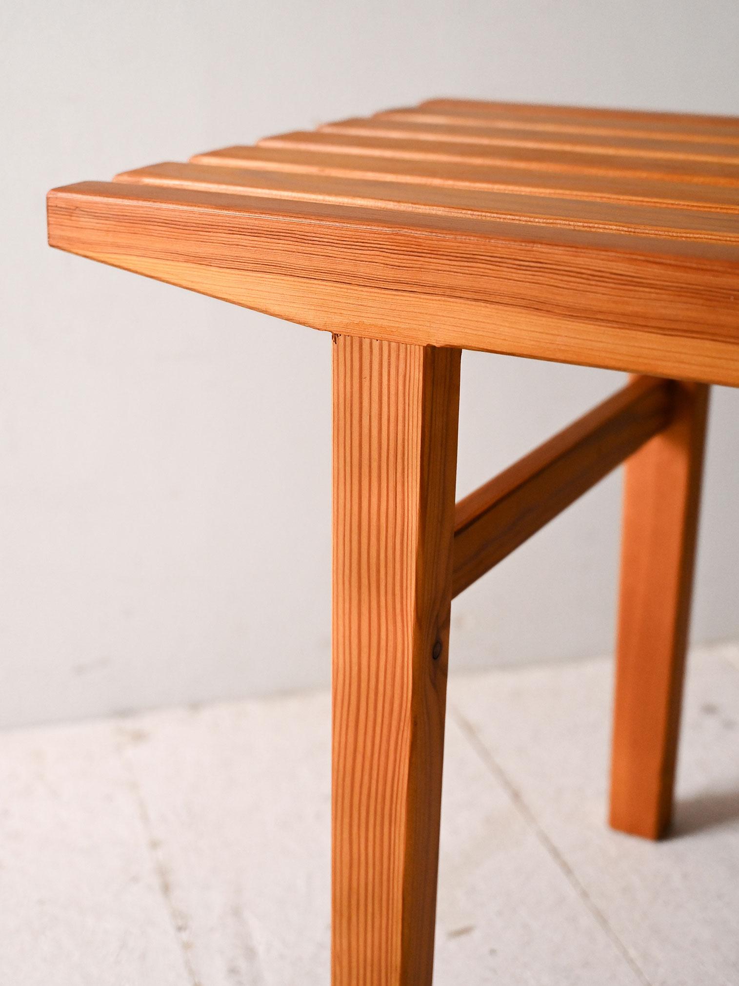 Pine Scandinavian 1960s pine bench For Sale