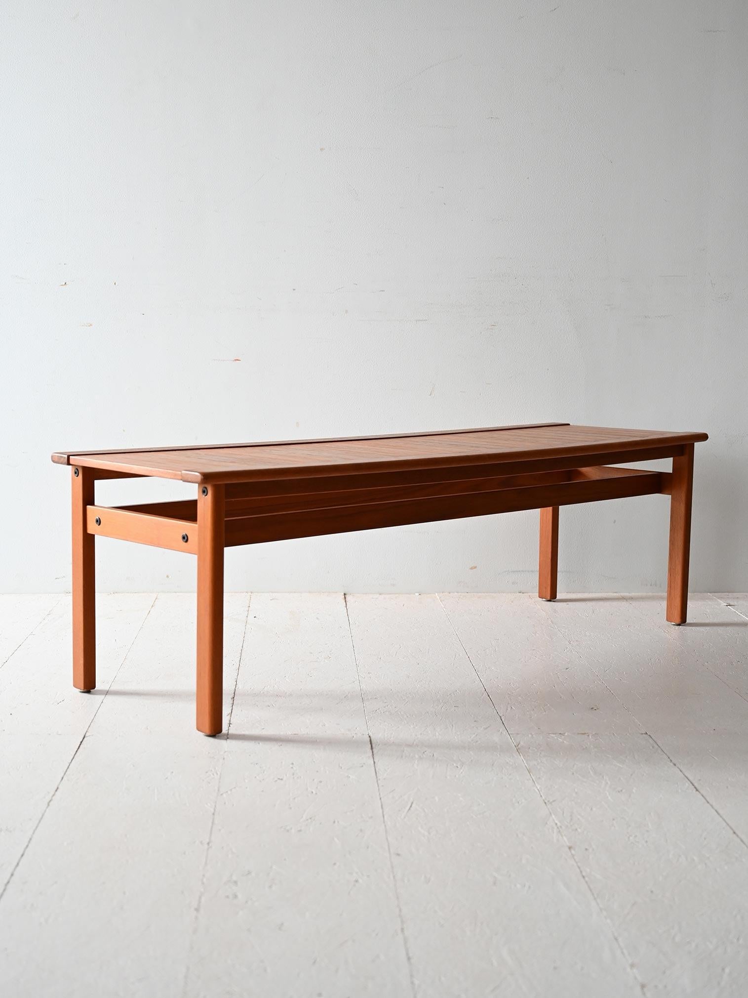 Scandinavian Modern Scandinavian 1960s teak bench For Sale