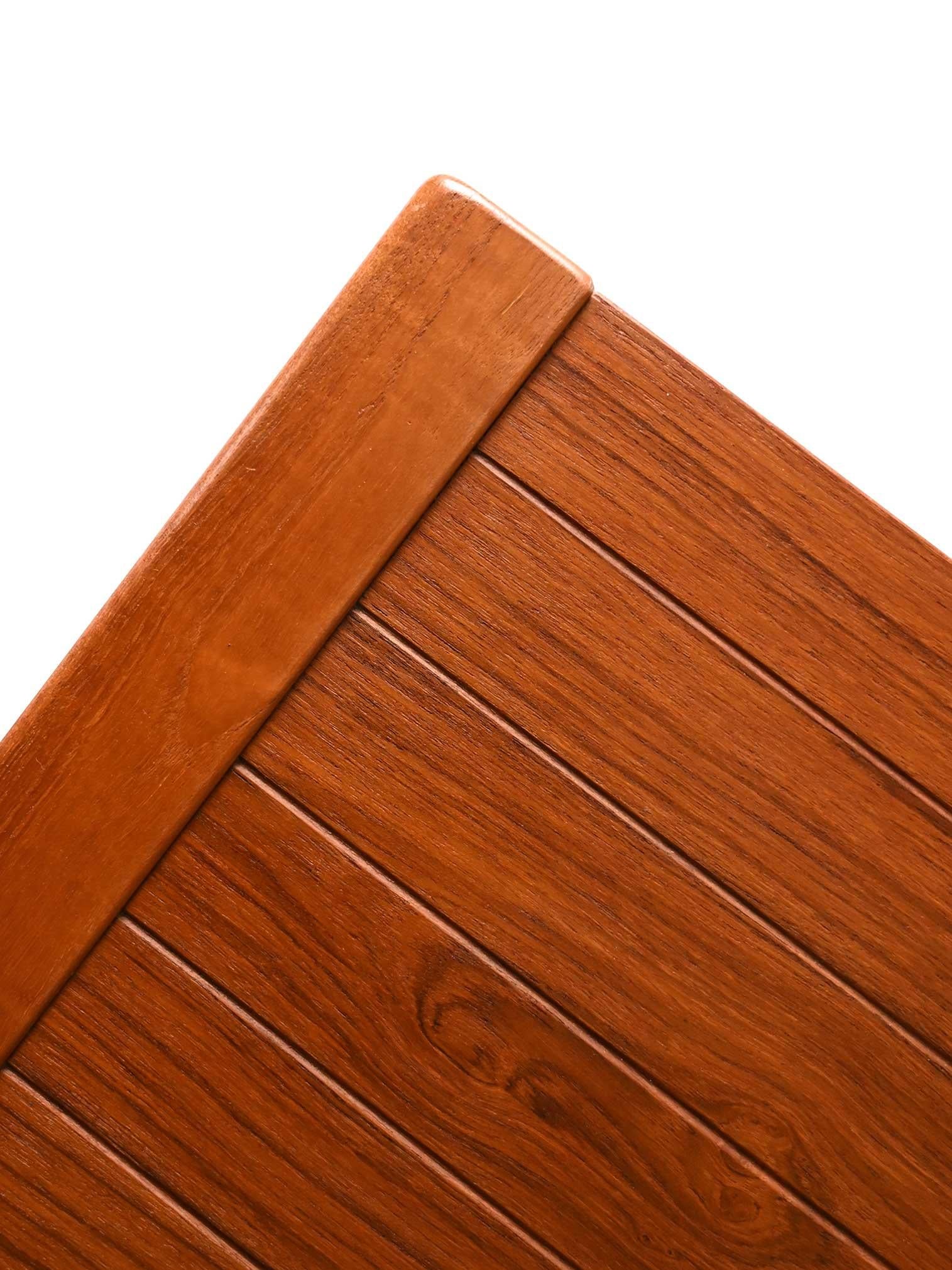 Mid-20th Century Scandinavian 1960s teak bench For Sale