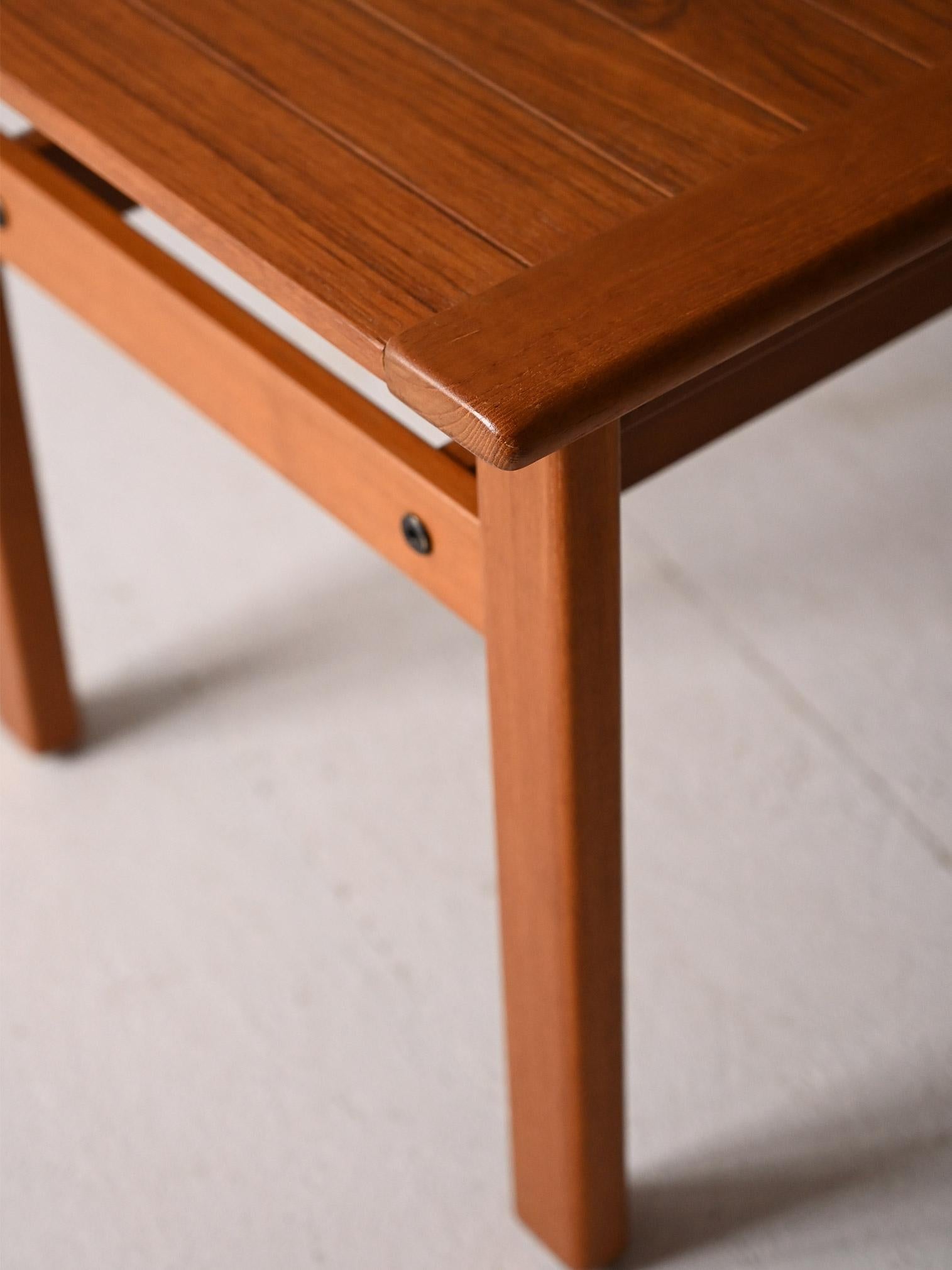 Scandinavian 1960s teak bench For Sale 3