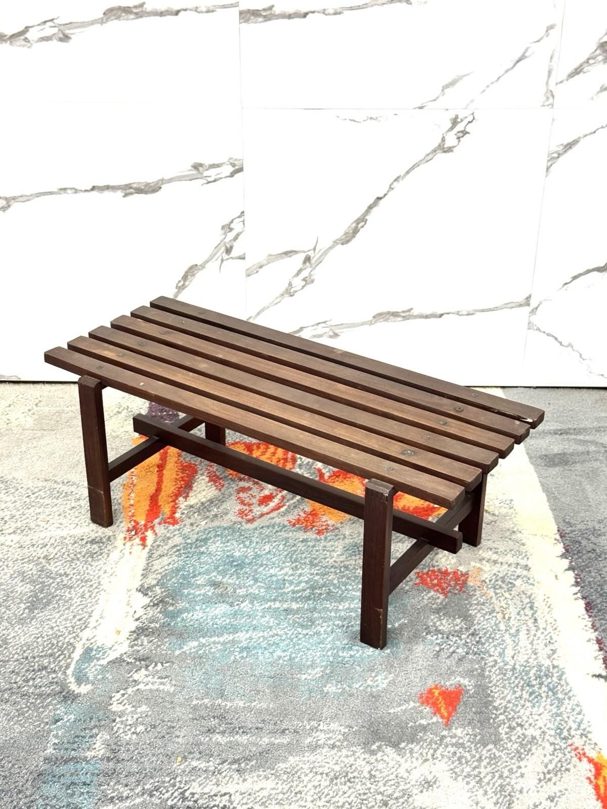 Danish Panca Scandinava in legno Teak Anni 60 Design Modernariato en vente
