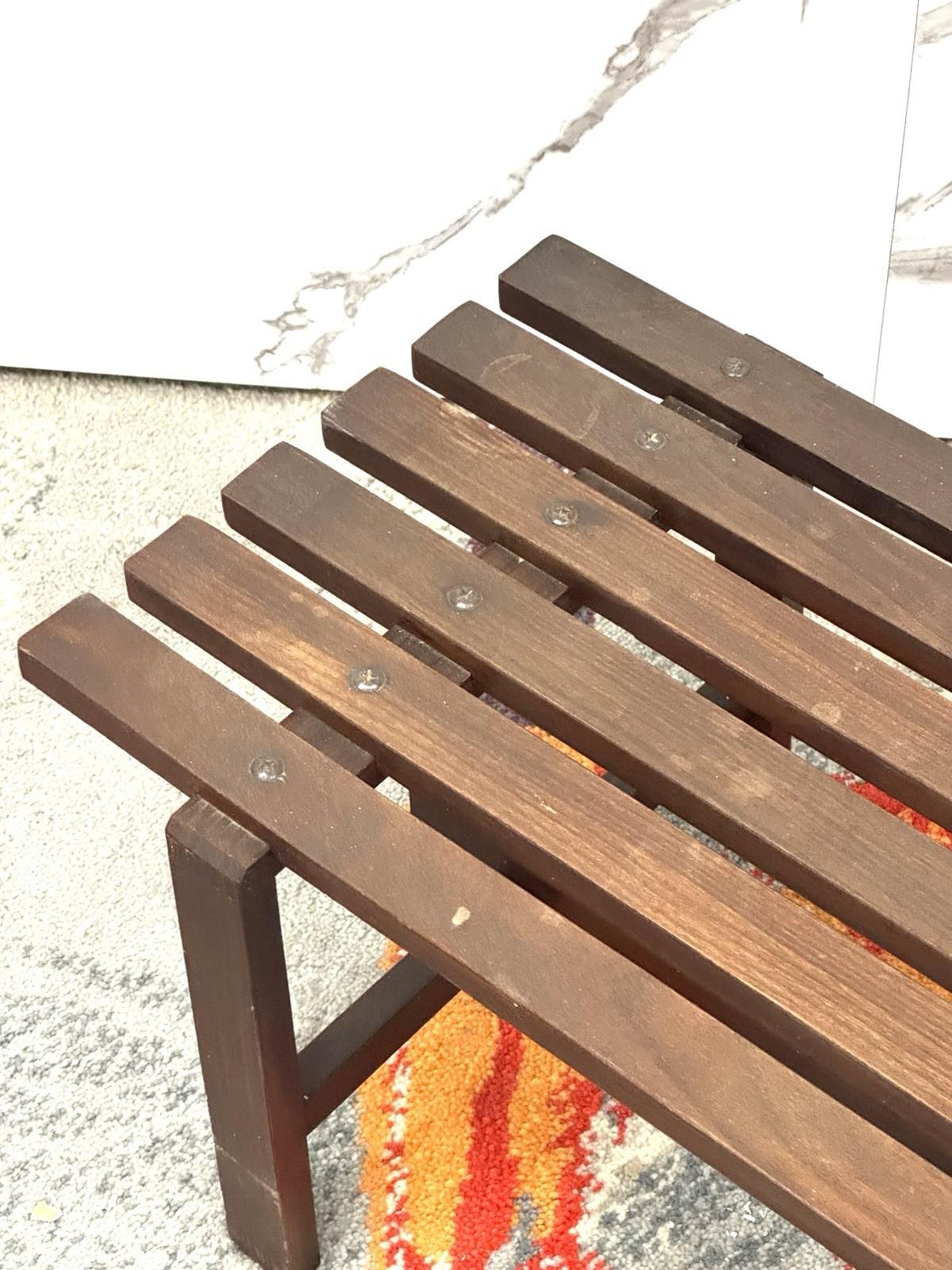 Mid-20th Century Panca Scandinava in legno Teak Anni 60 Design Modernariato en vente