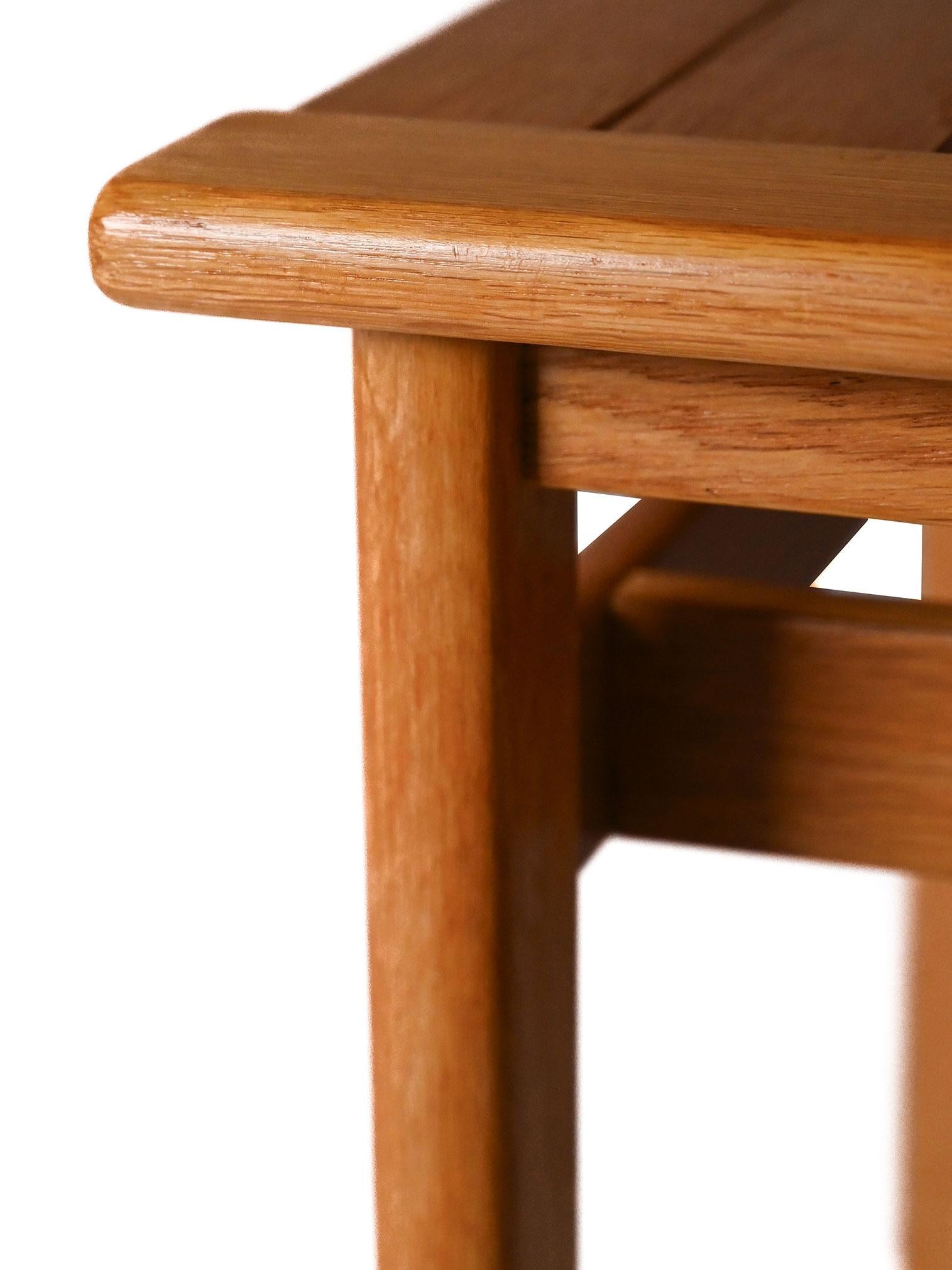 Mid-20th Century Scandinavian oak bench For Sale