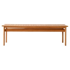 Scandinavian oak bench