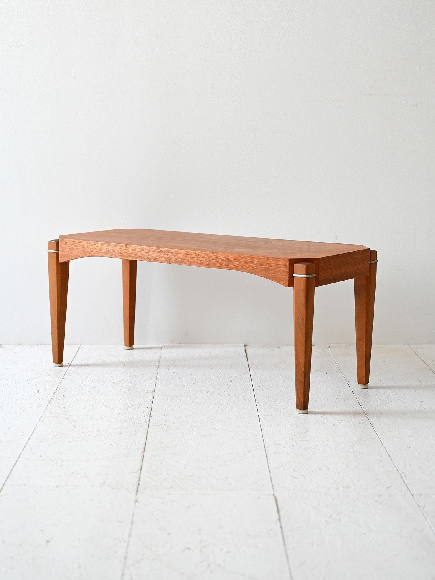 Scandinave moderne Panca scandinava vintage anni ’60 in teak en vente