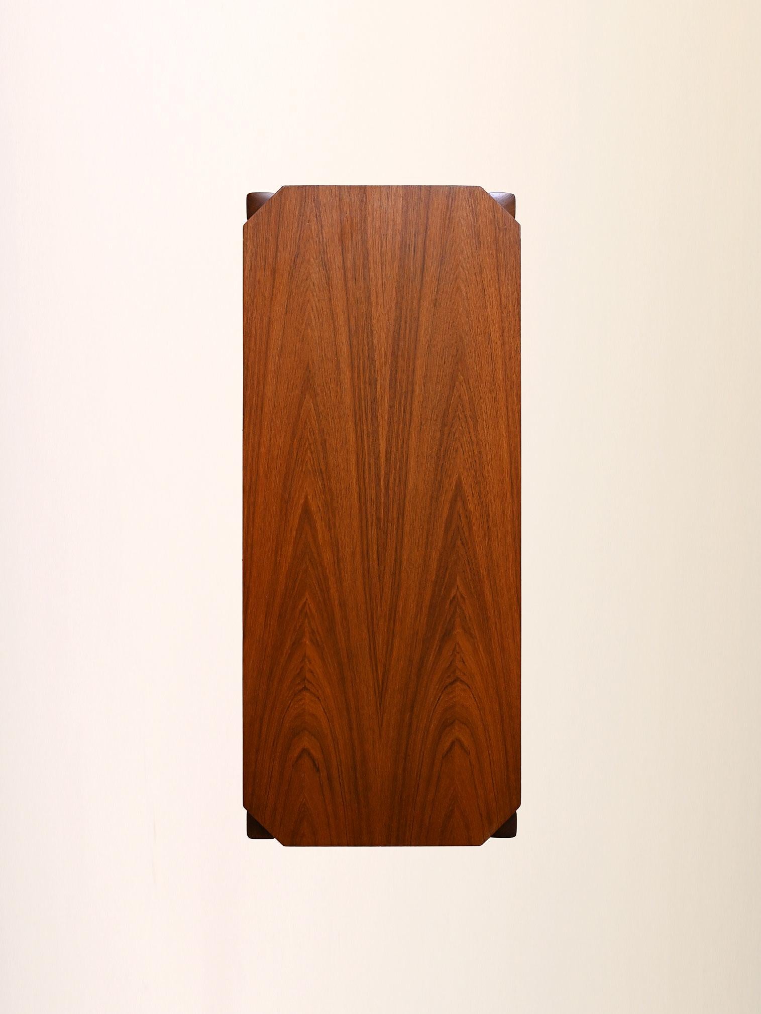 Mid-20th Century Panca scandinava vintage anni ’60 in teak en vente