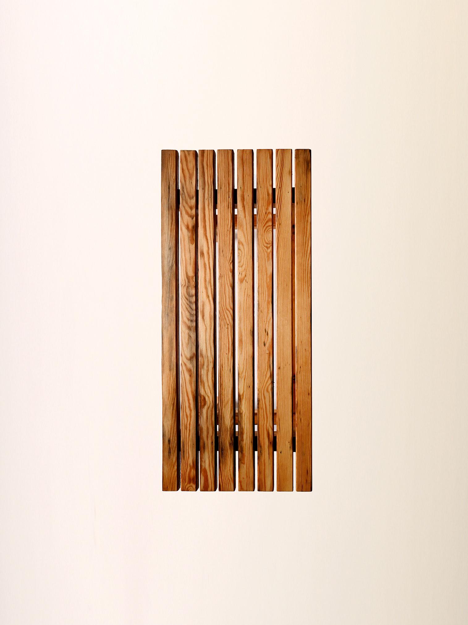 Scandinavian vintage solid pine bench For Sale 3