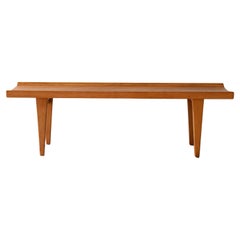 Banc scandinave vintage en chêne, 1950s