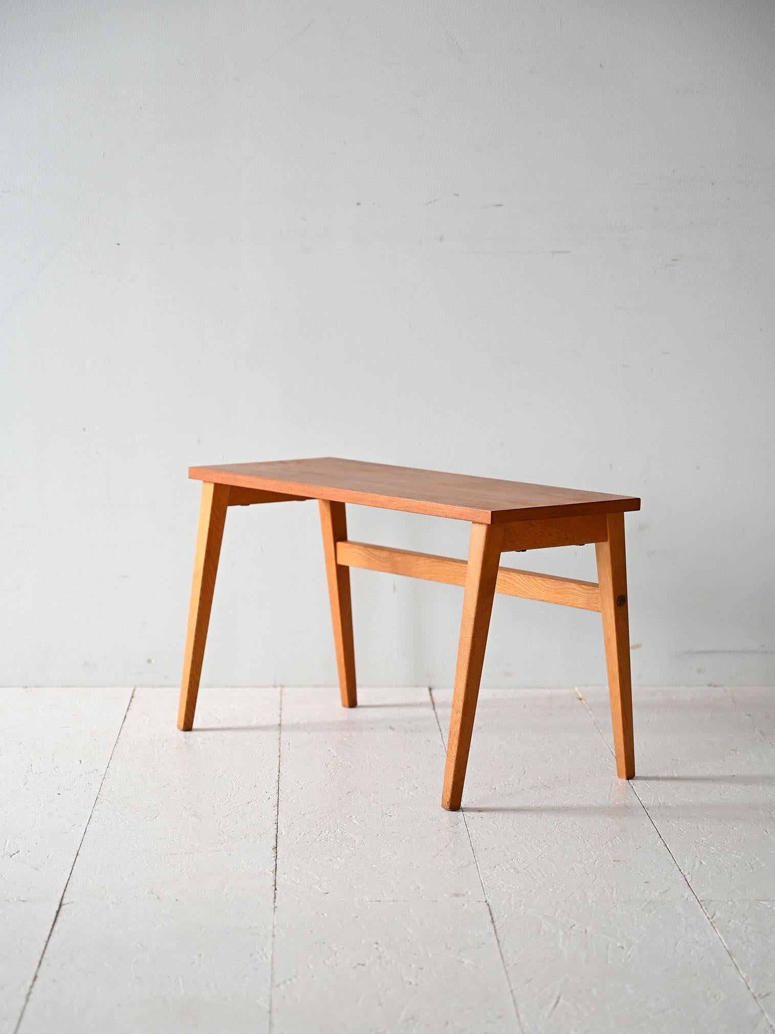Swedish Banc suédois vintage en teck des années 1950-60 en vente