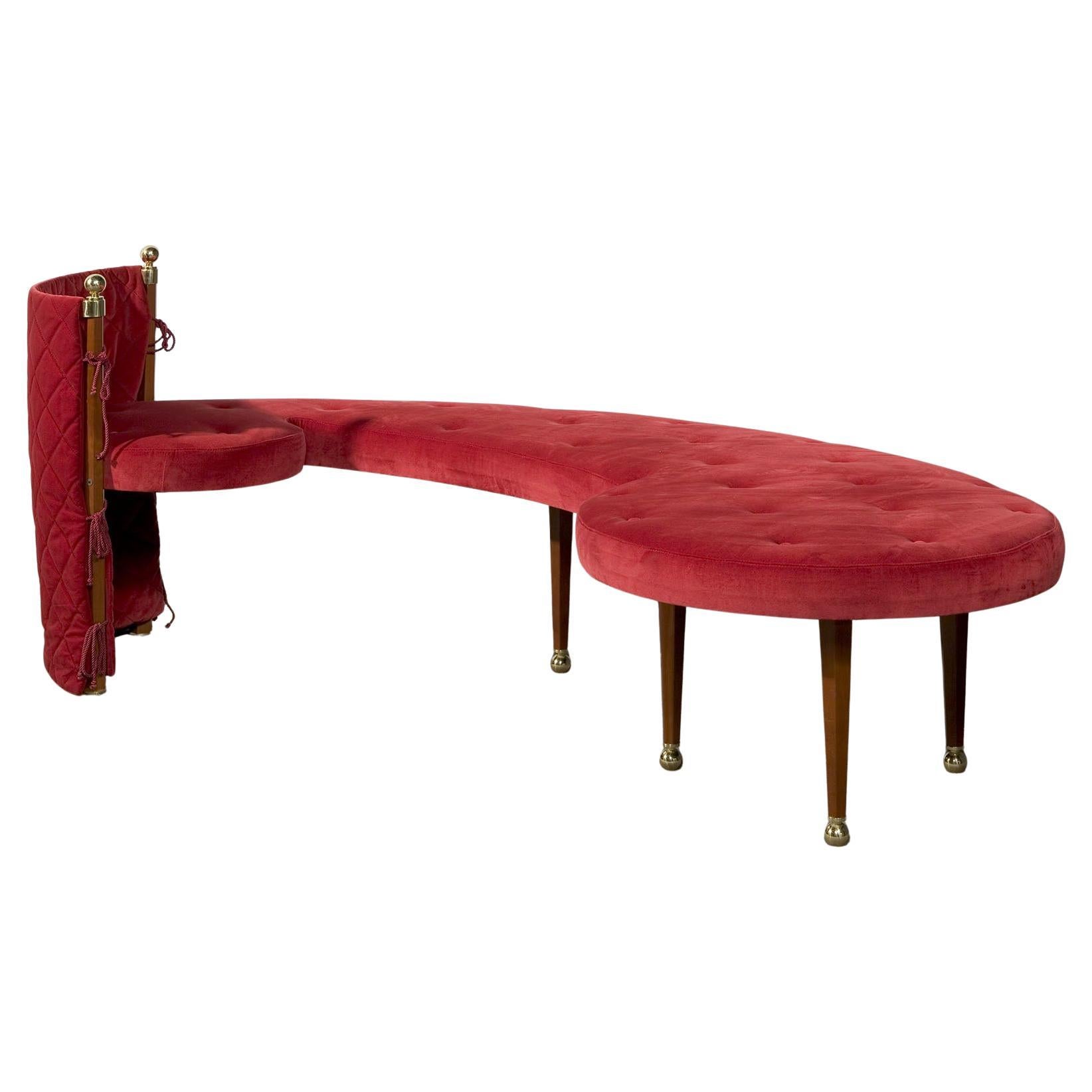 Three-seater bench by Jeannot Cerruti for Sawaya and Moroni