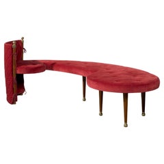 Three-seater bench by Jeannot Cerruti for Sawaya and Moroni