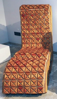 Wooden Upholstery Chaise