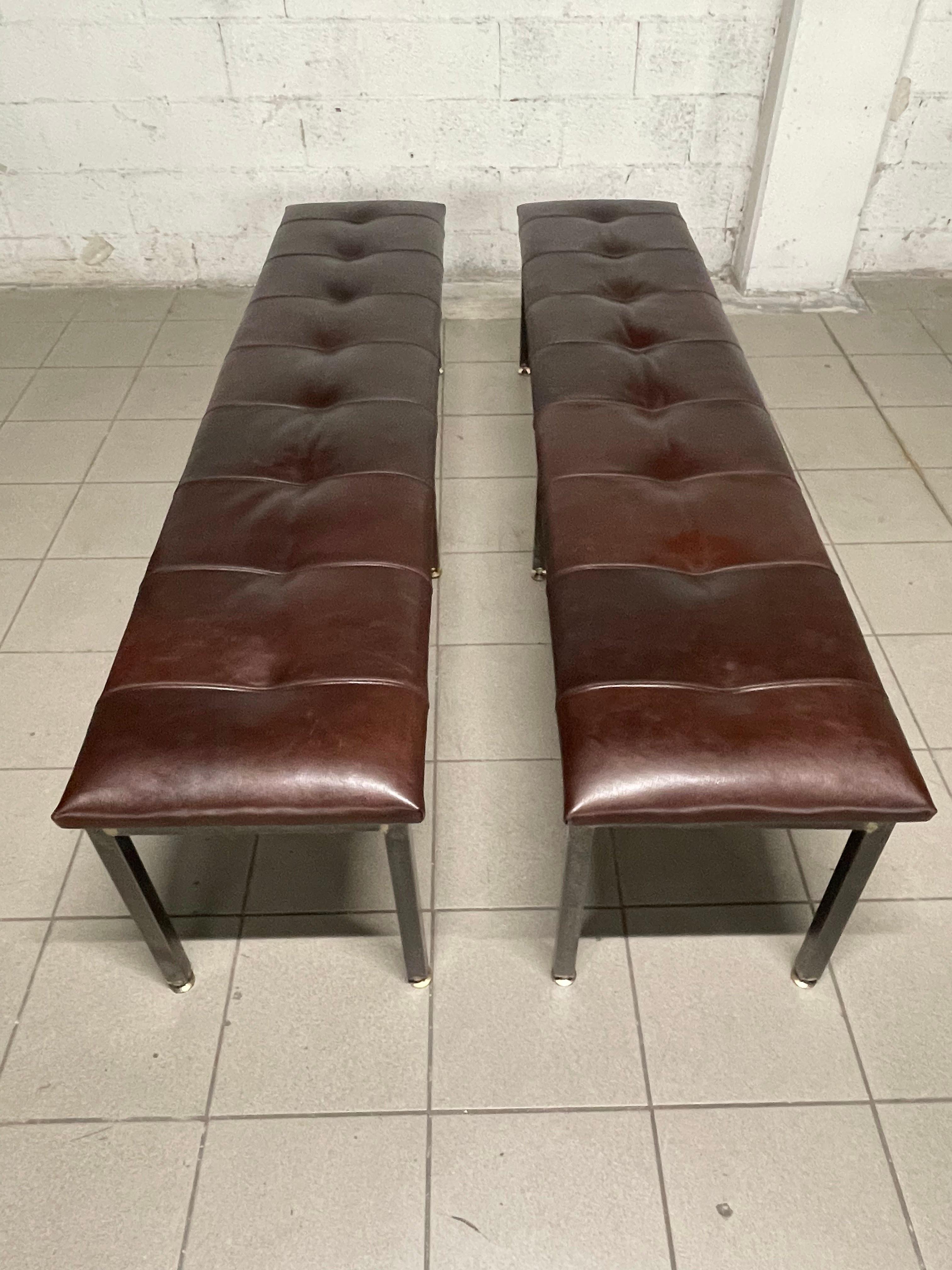 Industrial style benches, 1960s In Excellent Condition For Sale In SAN PIETRO MOSEZZO, NO