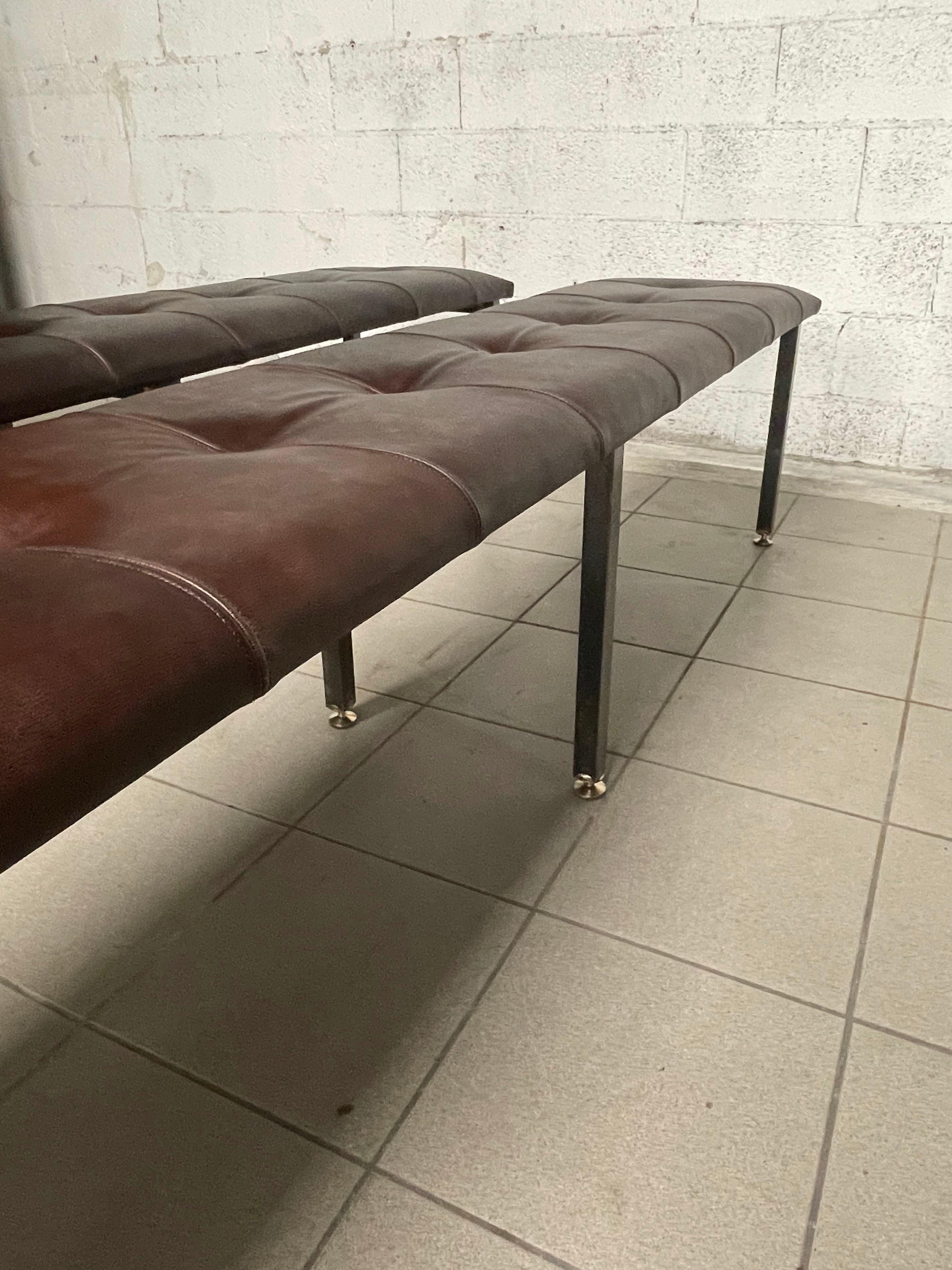 Mid-20th Century Industrial style benches, 1960s For Sale