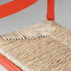 Carimate bench red Vico Magistretti Cassina 1958 mid-century