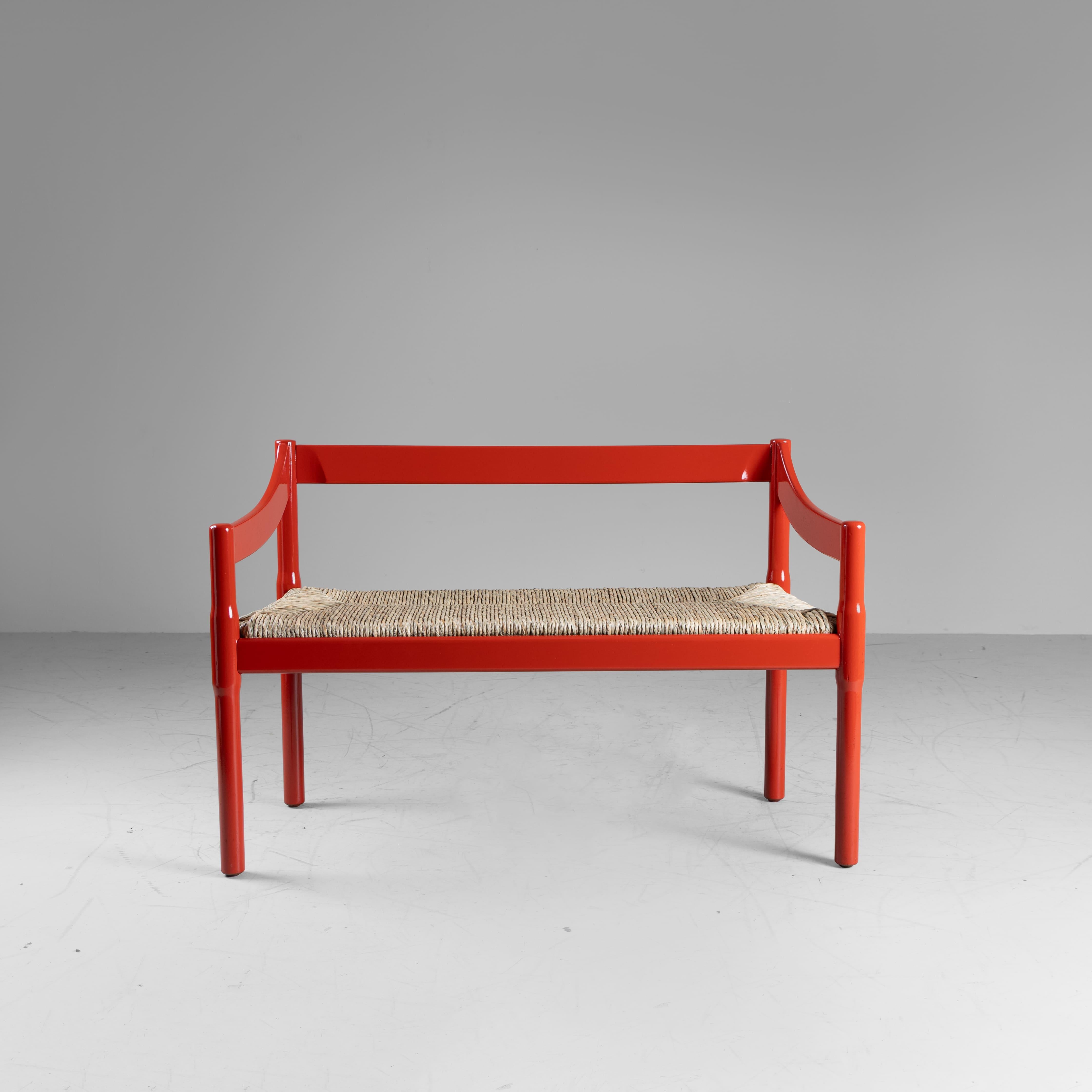 Mid-Century Modern Banc Carimate, Vico Magistretti, Cassina, 1958 en vente