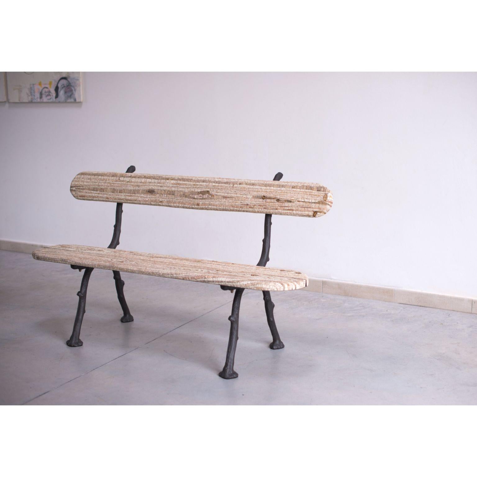 Post-Modern Panchina Camel Antique Bench by Yukiko Nagai For Sale