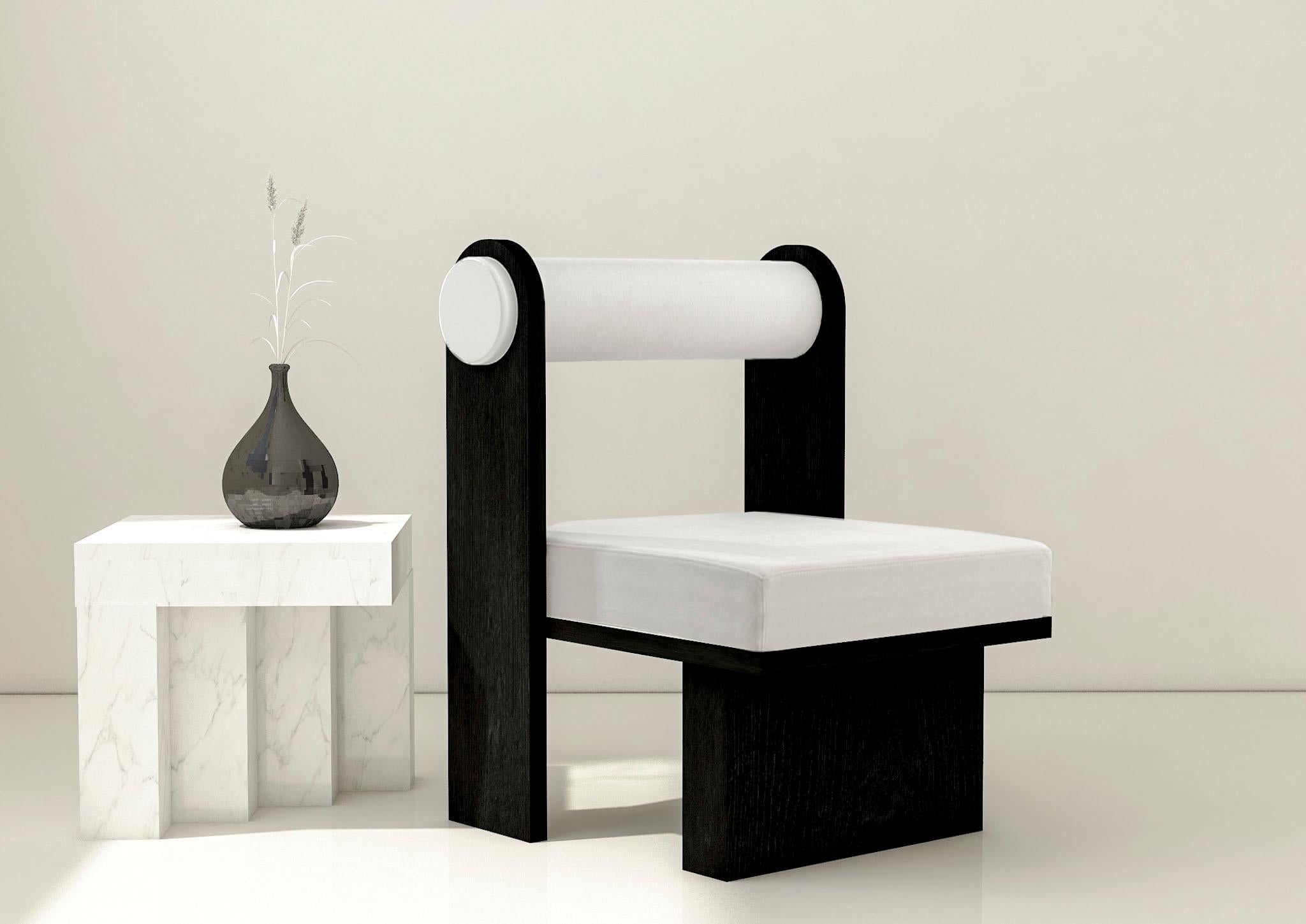 Velvet Panda Lounge Chair by Melis Tatlicibasi For Sale