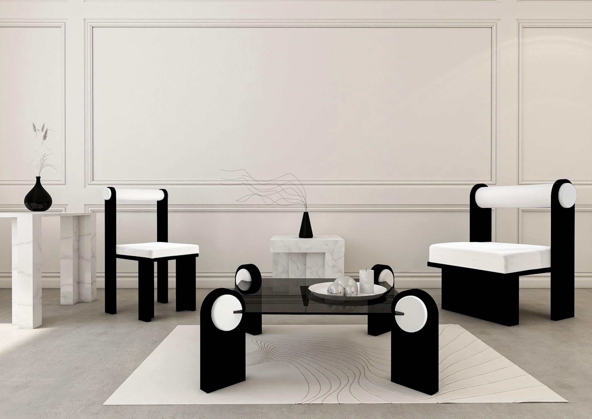 Velvet Panda Lounge Chair by Melis Tatlicibasi