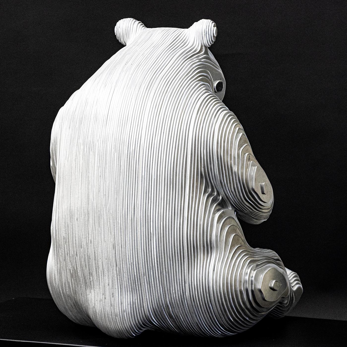 Panda Polished Sculpture For Sale 4