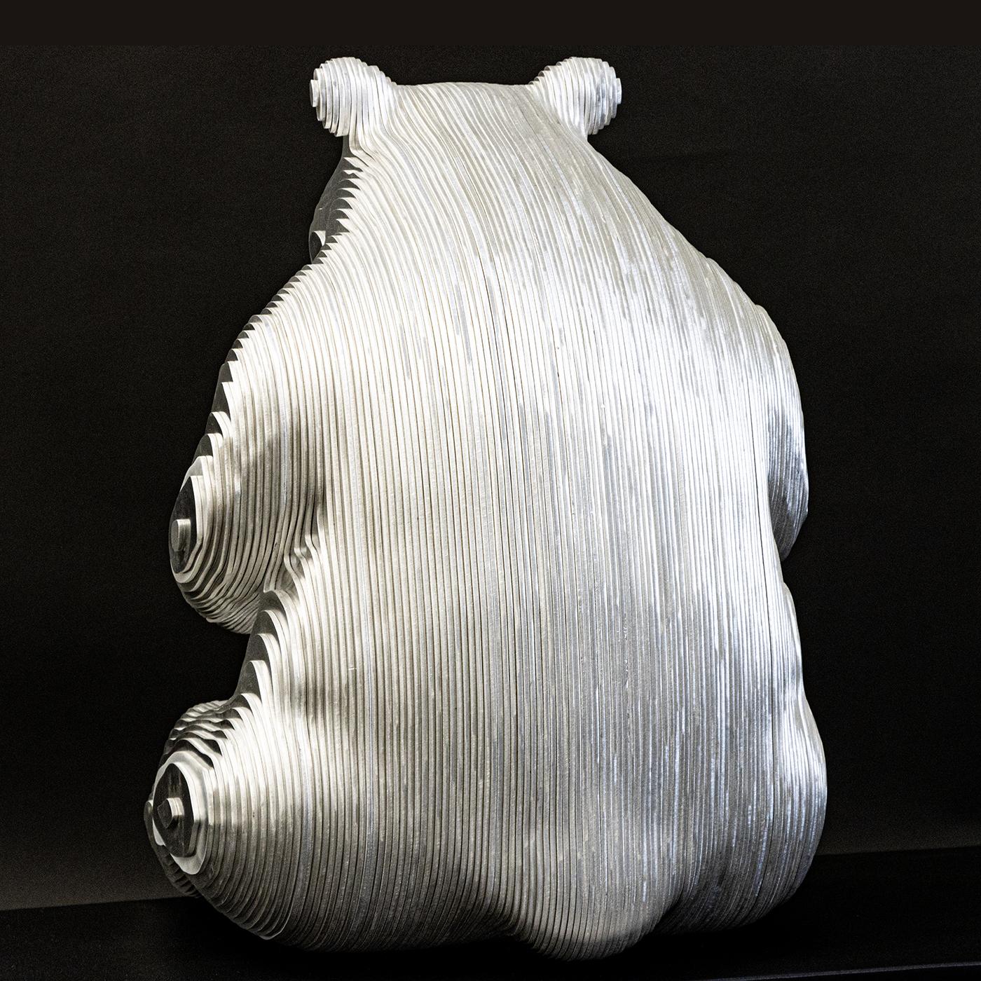 Panda Polished Sculpture For Sale 2