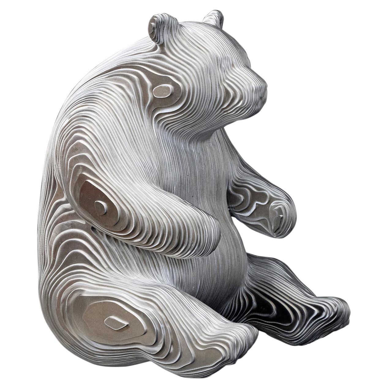 Panda Polished Sculpture For Sale