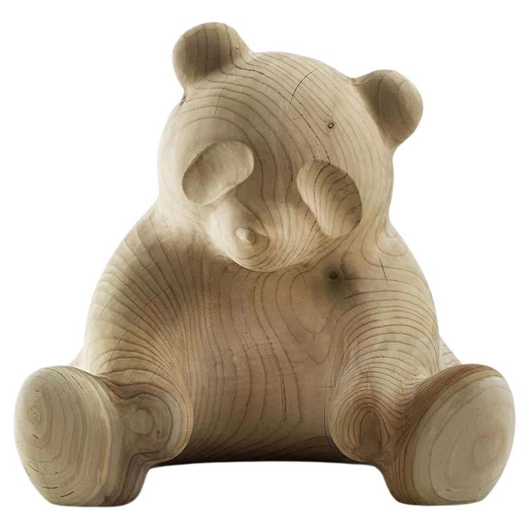 Panda Solid Wood Sculpture, Designed by Setsu & Shinobu ITO For Sale