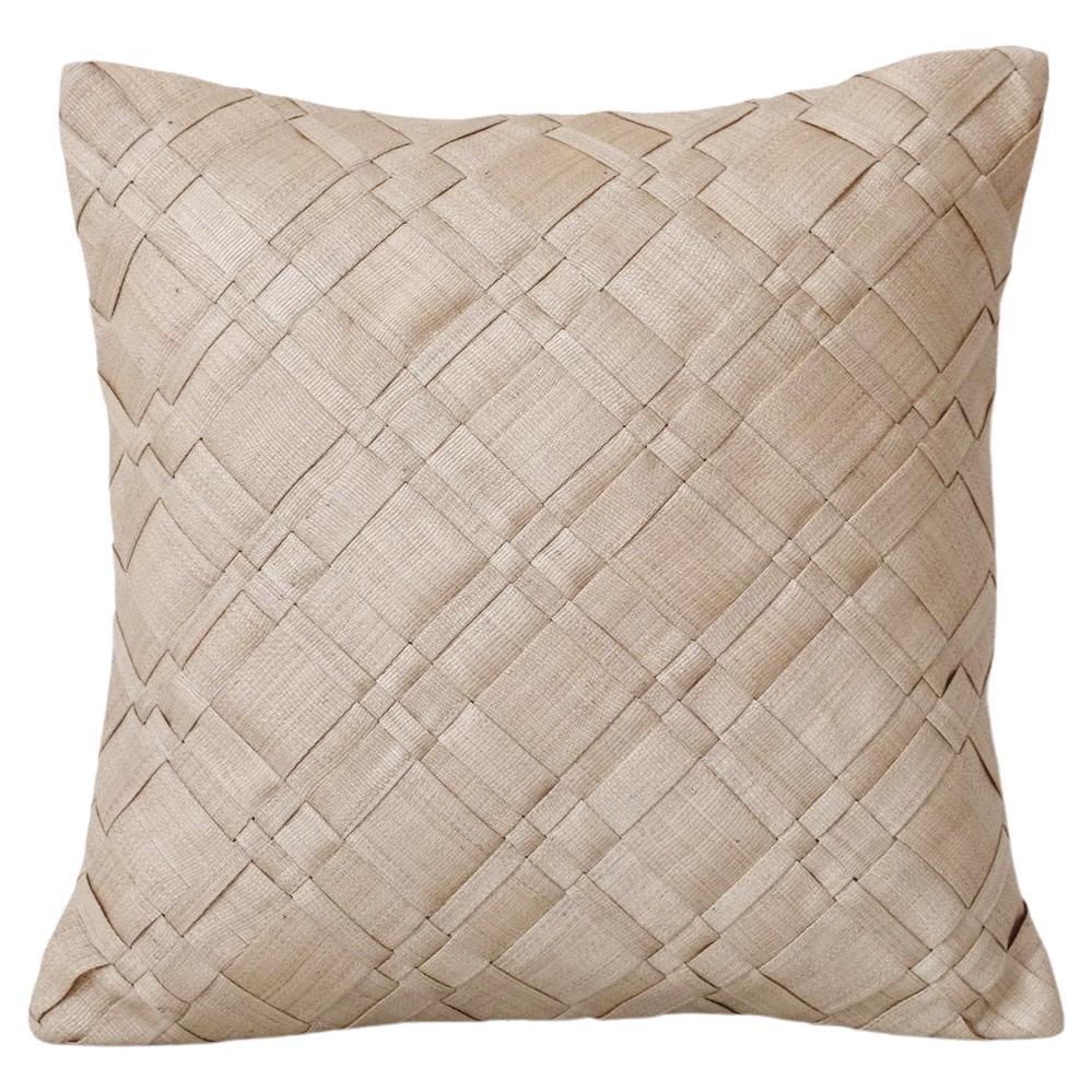 Handcrafted T'nalak Pandan Weave Cushion Cover For Sale