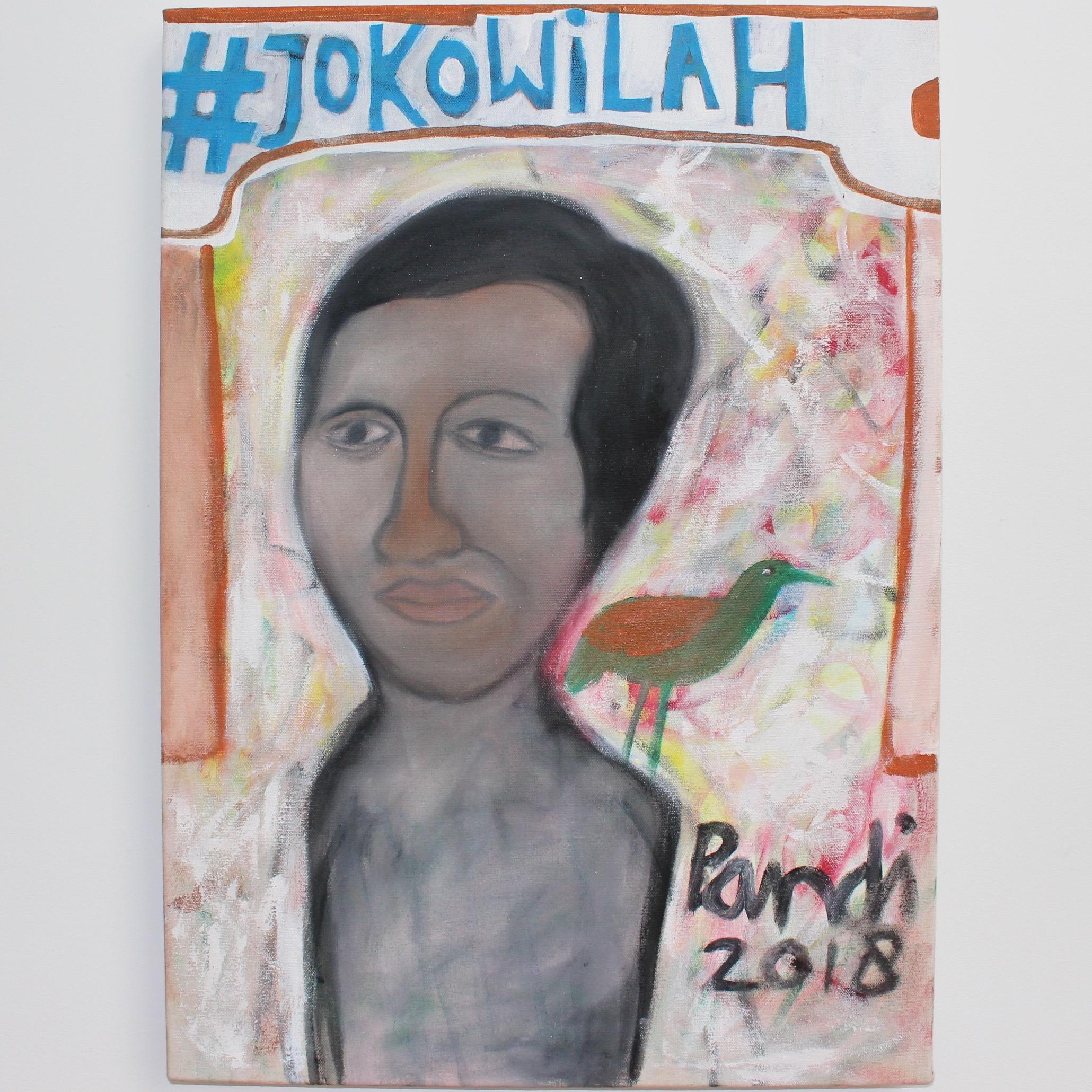 Portrait of Indonesian President Joko Widodo - Painting by Pandi