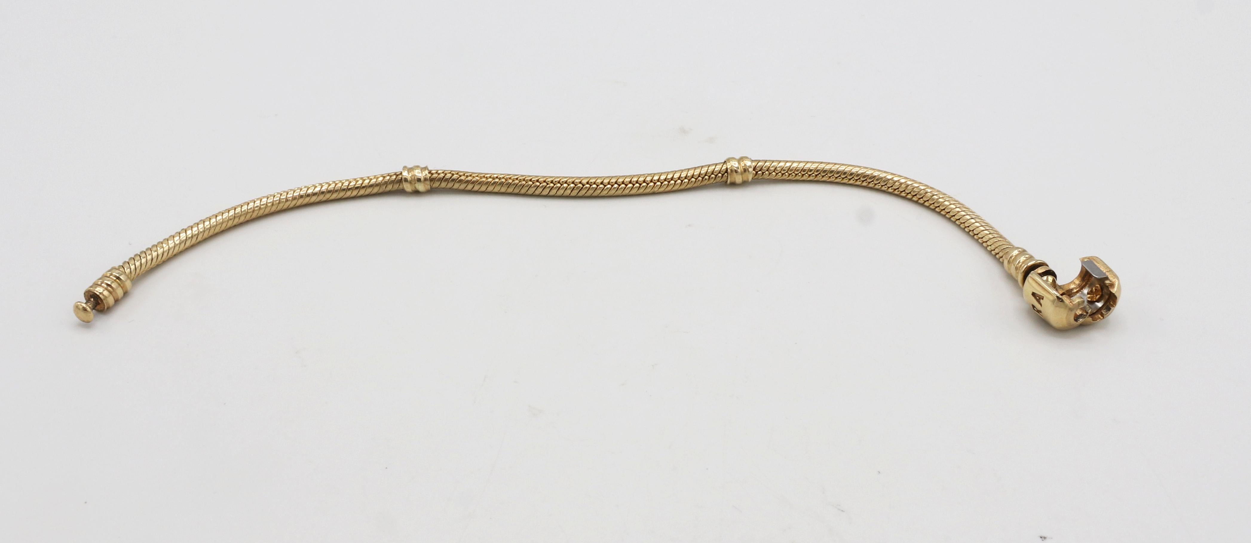 Pandora Style Rose Gold Beauty of Simplicity Five Clip Chain Slider Bracelet  - SCB097